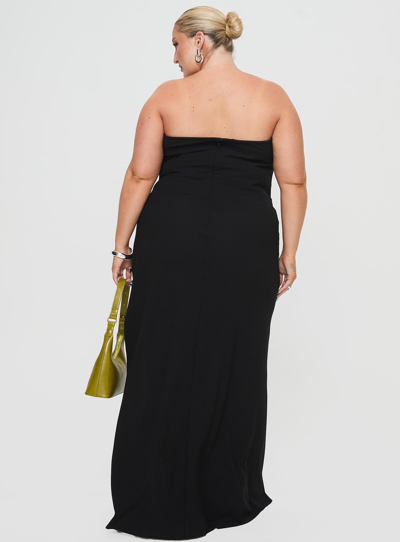 Ferri Strapless Maxi Dress Black Curve、mySite、solidvoid