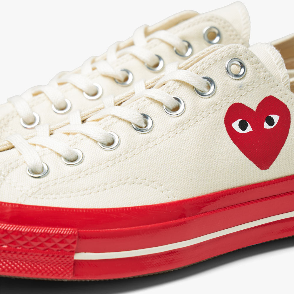  Converse x COMME des GARÇONS PLAY Chuck Taylor OX Off White / Red Sole、mySite、merchandisen