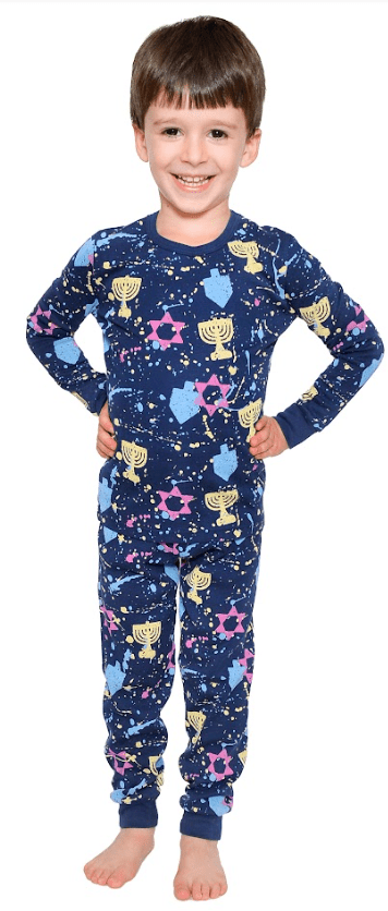  Splatter Paint Hanukkah Pajamas (Kids + Adult Sizes)、mySite、elrpsem3k