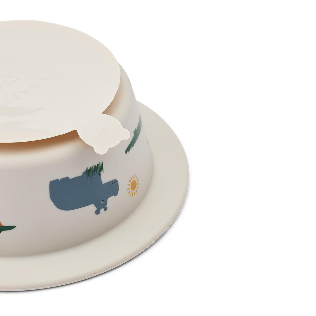  Liewood Peony Printed Suction Bowl 2-Pack - Safari Sandy Mix、mySite、merchandisen