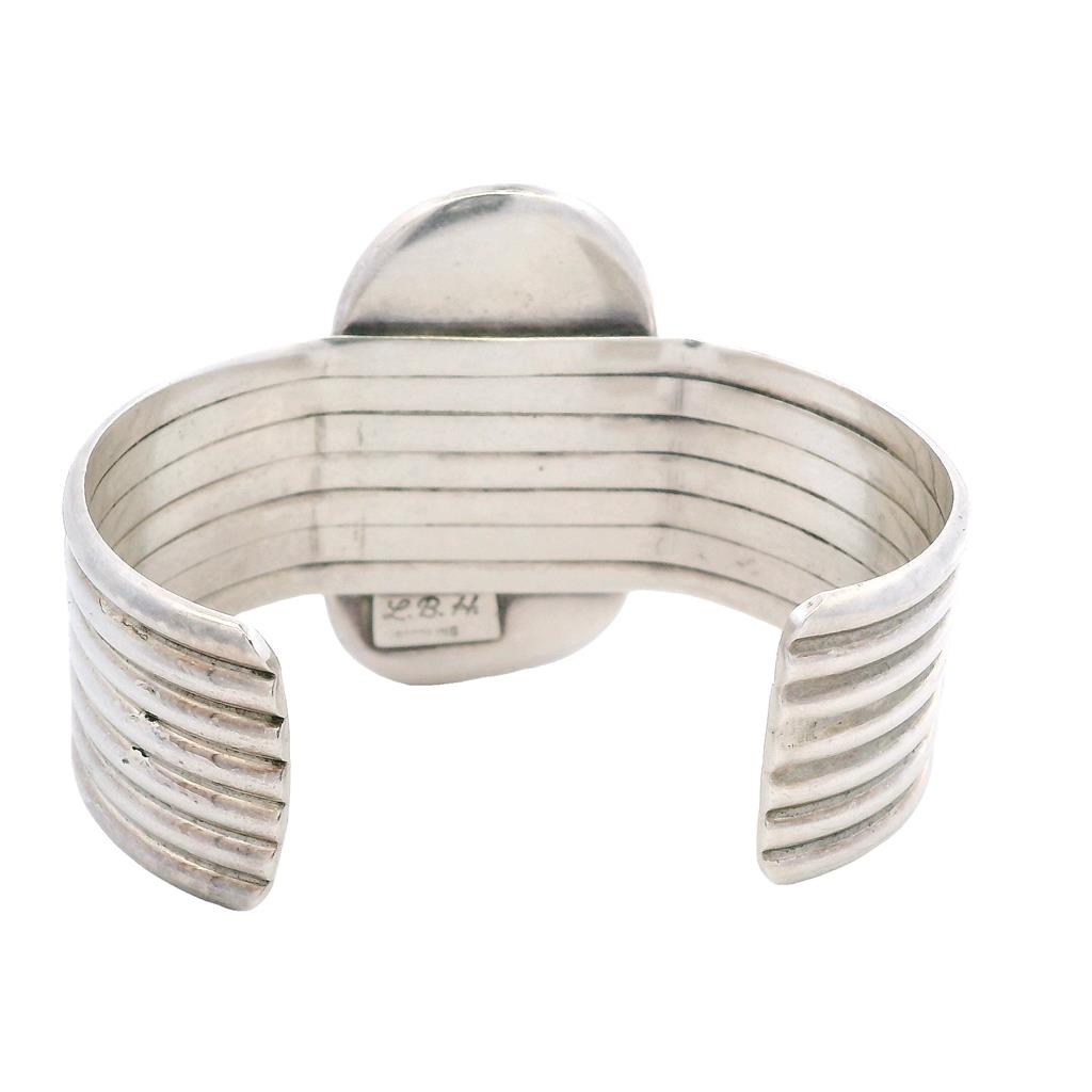 Estate Sterling Silver Treated Turquoise Cuff Bracelet、mySite、botmansion