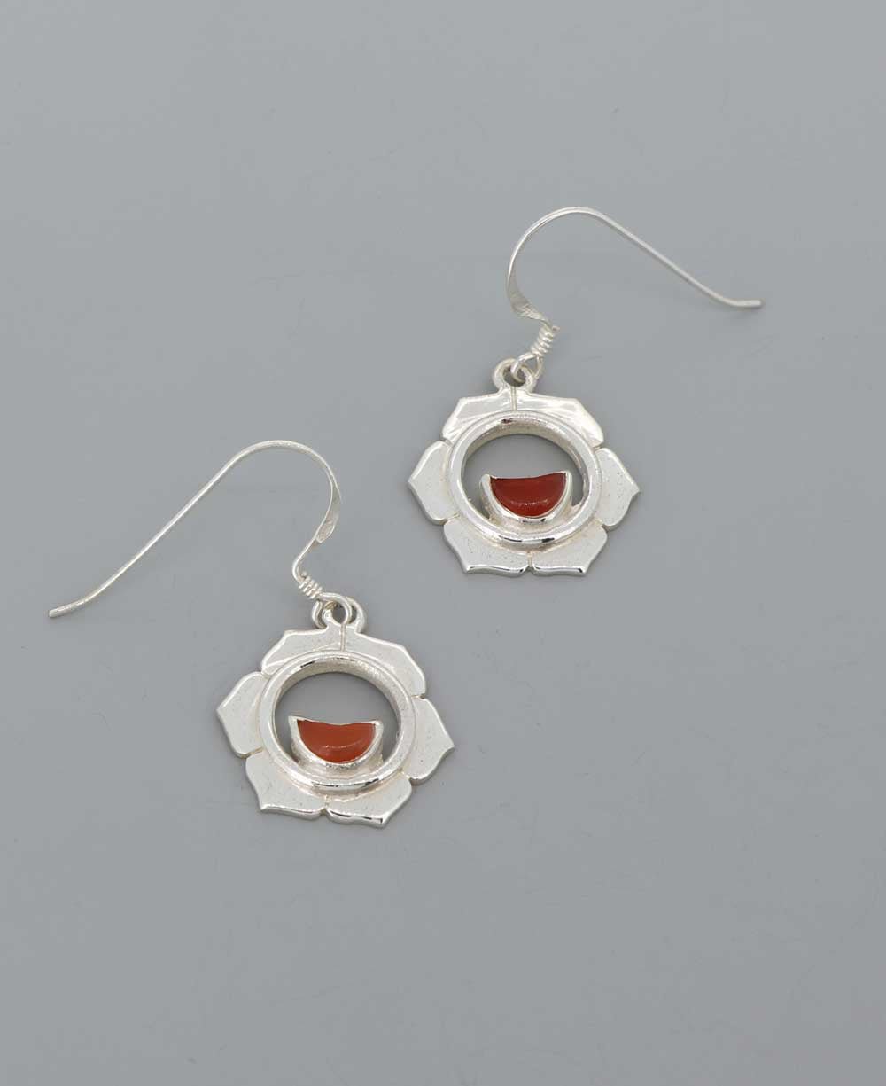 Sterling Silver and Gemstone Chakra Earrings、mySite、topwebapps
