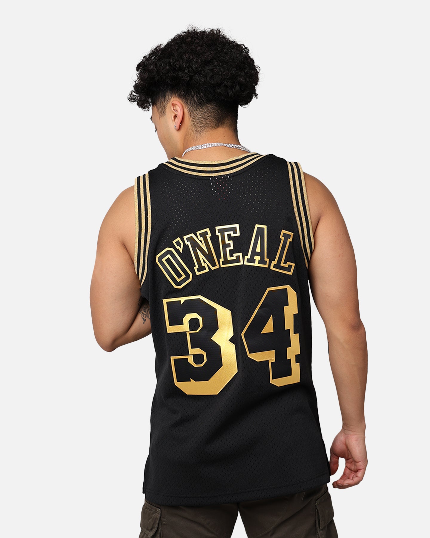 Mitchell & Ness Los Angeles Lakers Shaquille O'Neal '96-97 Swingman Jersey Black/Gold、mySite、zt4zffjzw