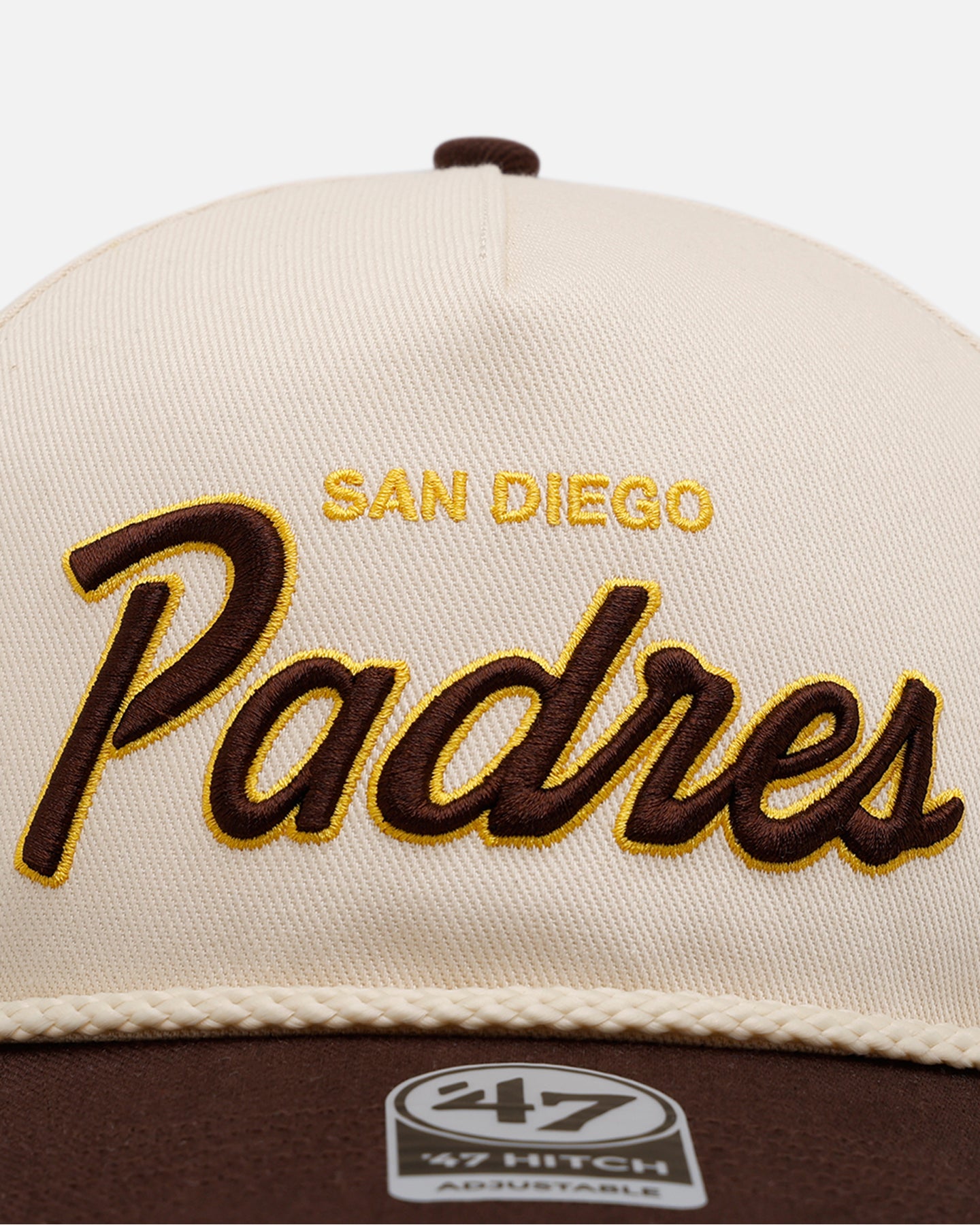 47 Brand San Diego Padres 'MLB Opening Day' Script Hitch Snapback Natural、mySite、zt4zffjzw