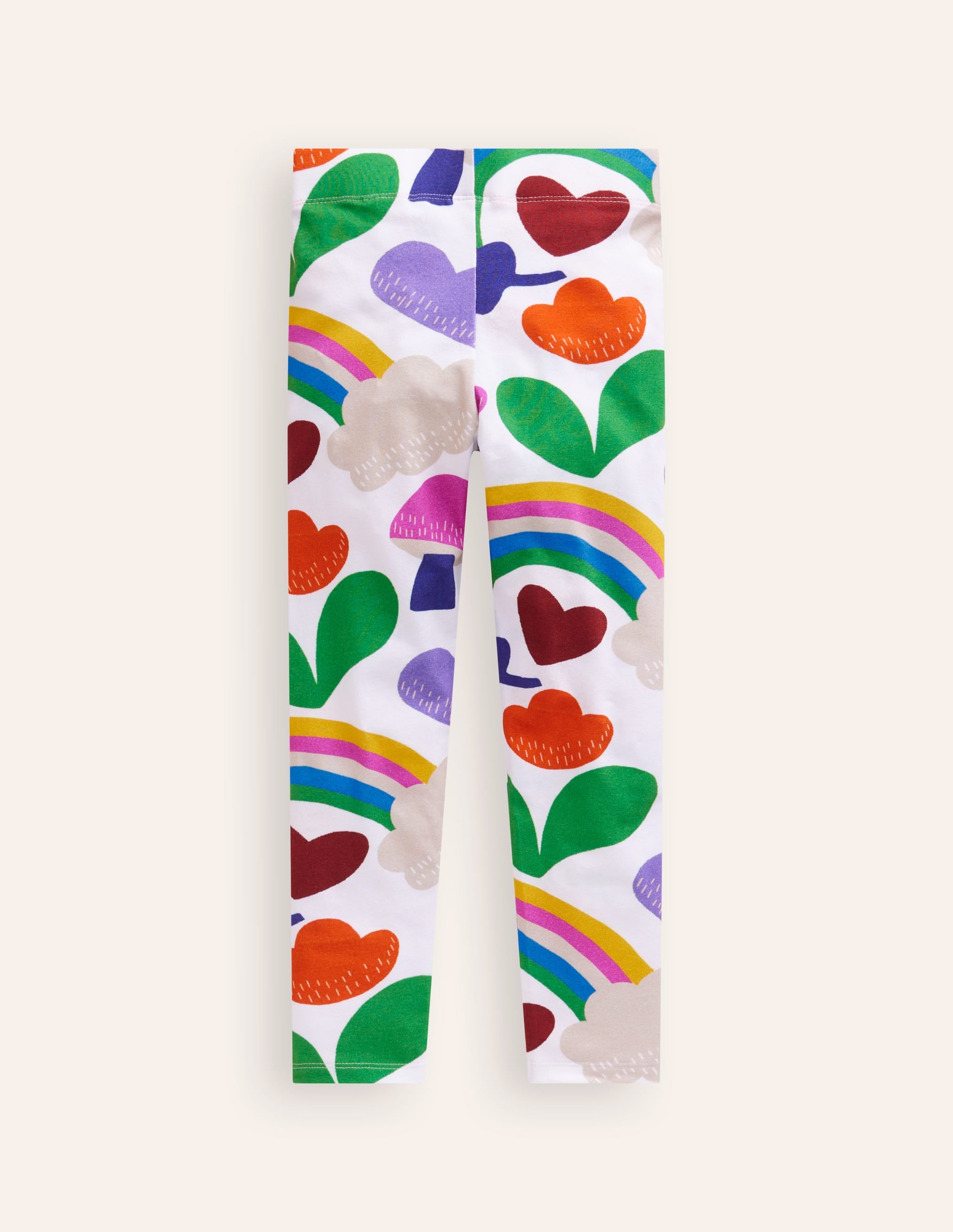  Fun Cosy Leggings-Oatmeal Marl Rainbow Collage、mySite、ashleygrahame