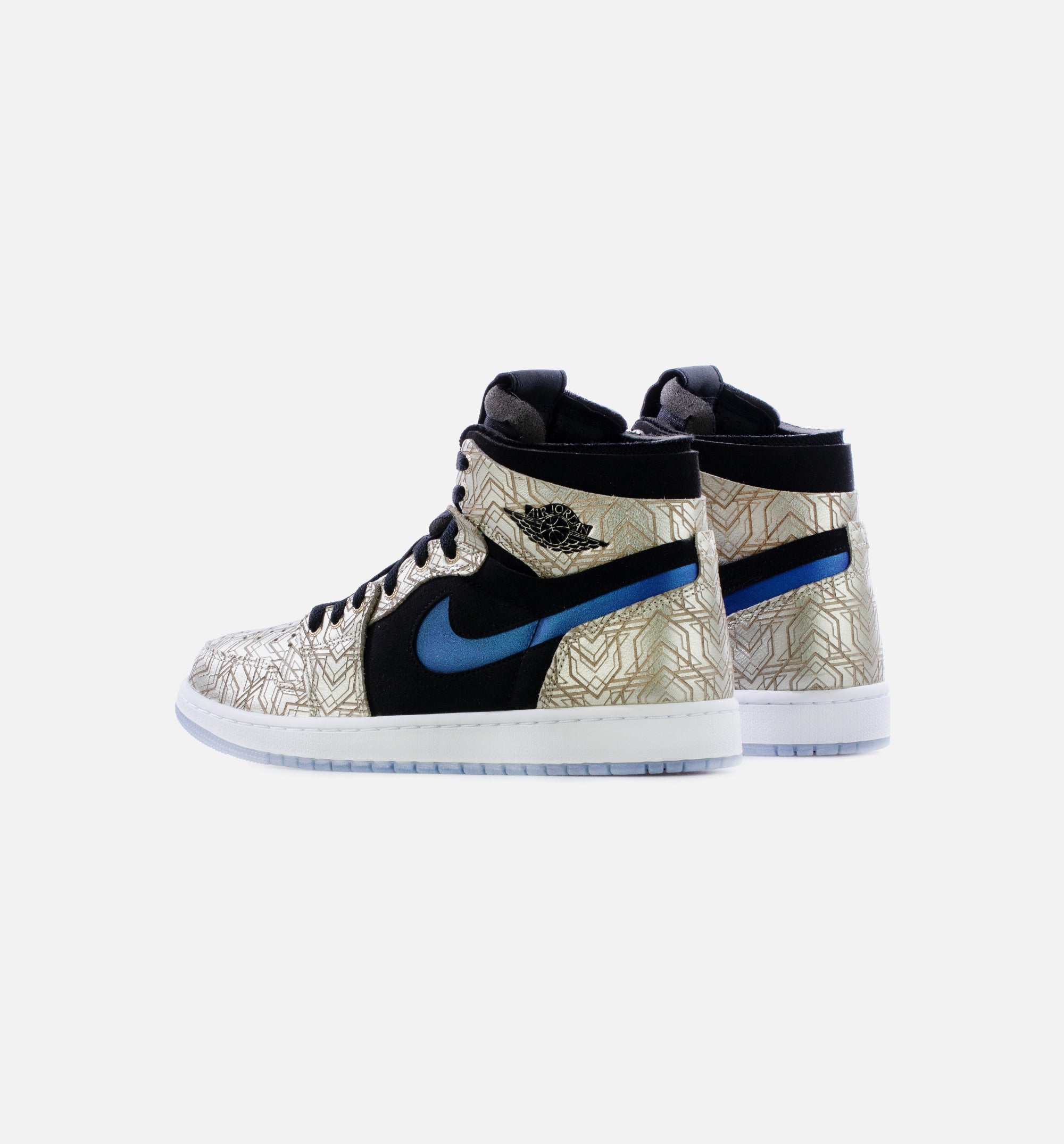 Air Jordan 1 Zoom CMFT Gold Laser Mens Lifestyle Shoes - Gold/Black/Blue Free Shipping、mySite、dreamappss
