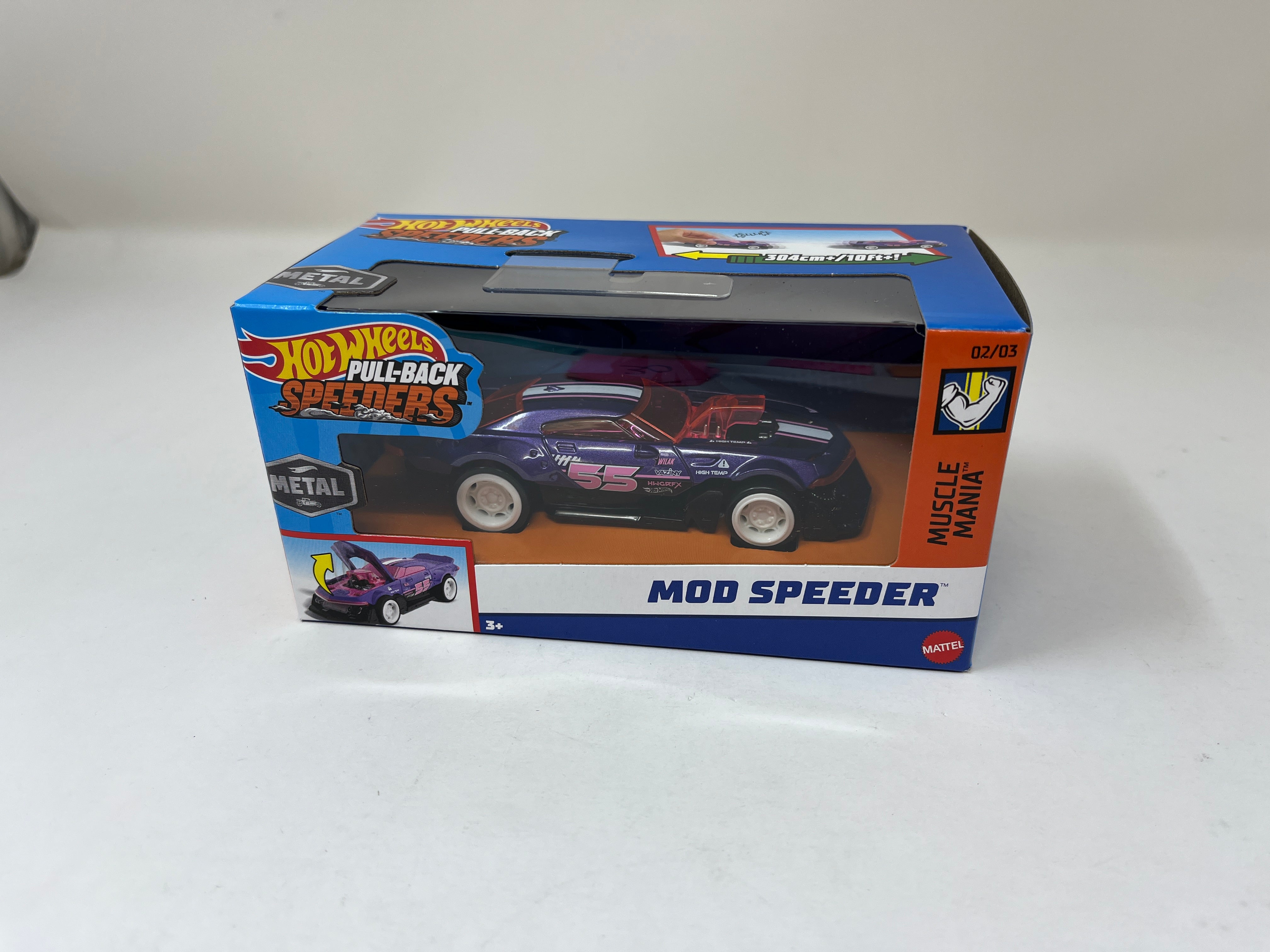 Mod Speeder * Purple * 2024 Hot Wheels Pull-Back Speeders 1:43 scale、mySite、hgirdovlk