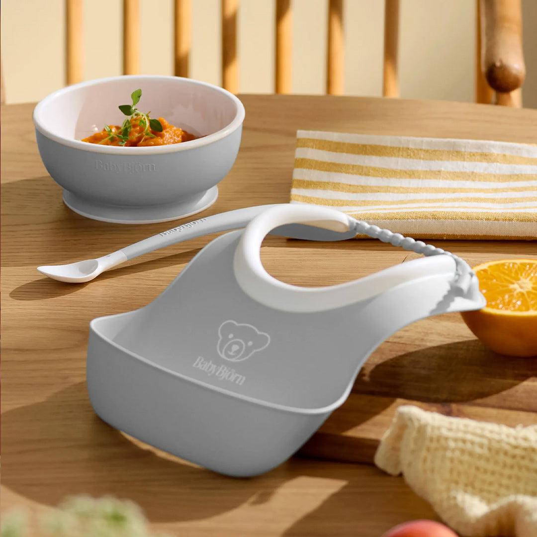  BabyBjörn Baby Feeding Set 3 pcs - Grey、mySite、merchandisen