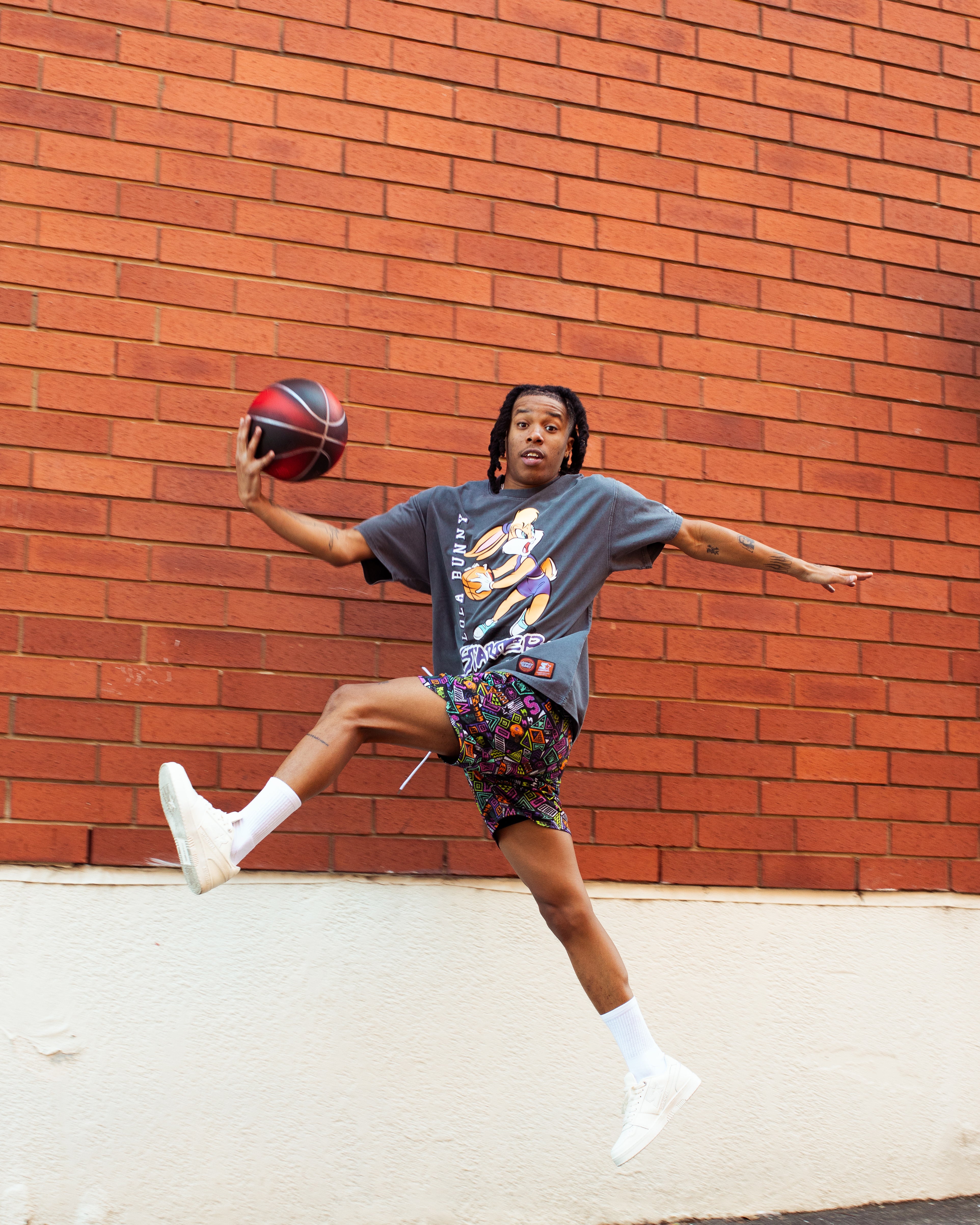 Starter X Looney Tunes Lola Bunny Vintage T-Shirt Vintage Grey、mySite、zt4zffjzw