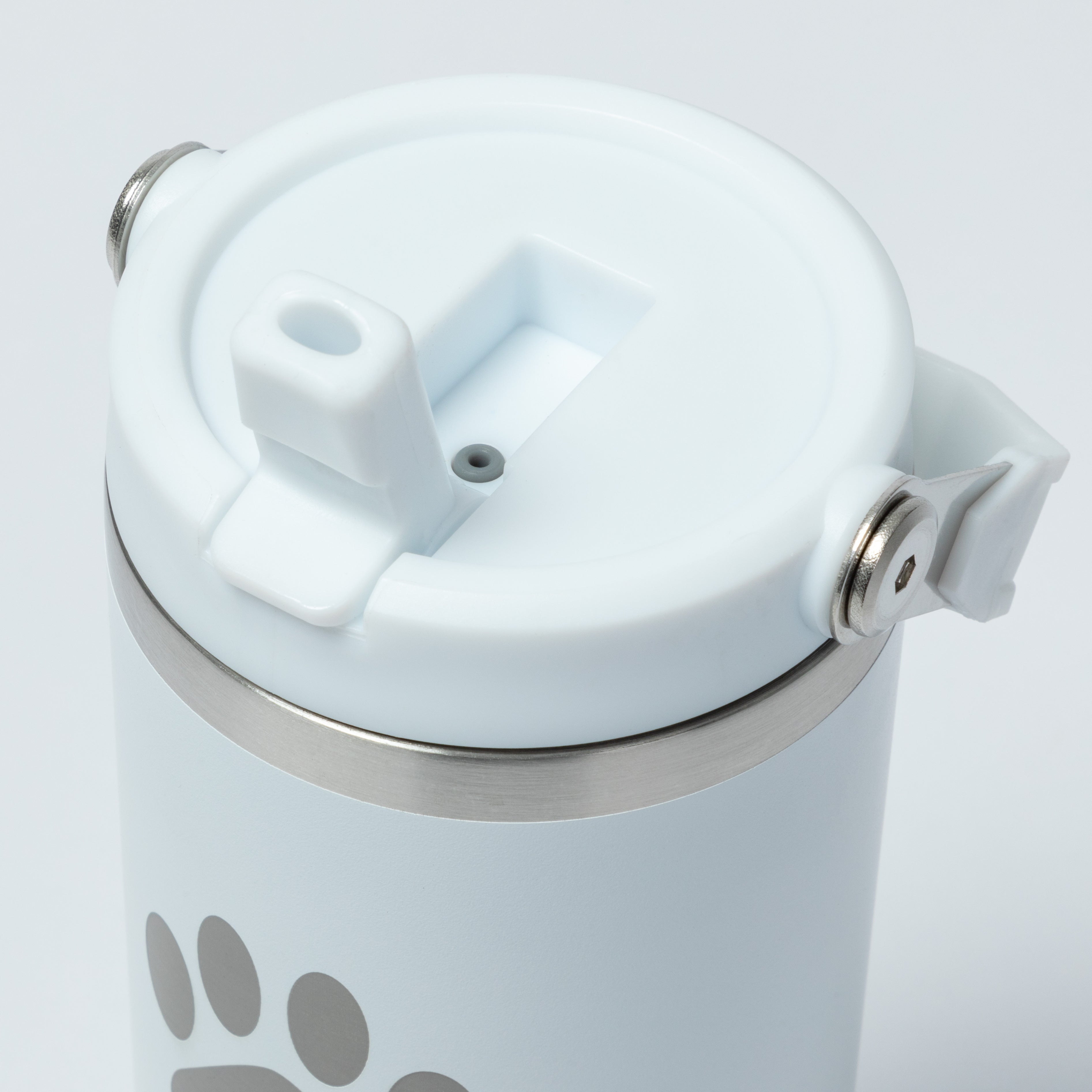 Paw Print Stainless Steel Tumbler with Flip Straw - 30 oz、mySite、camillekostekn
