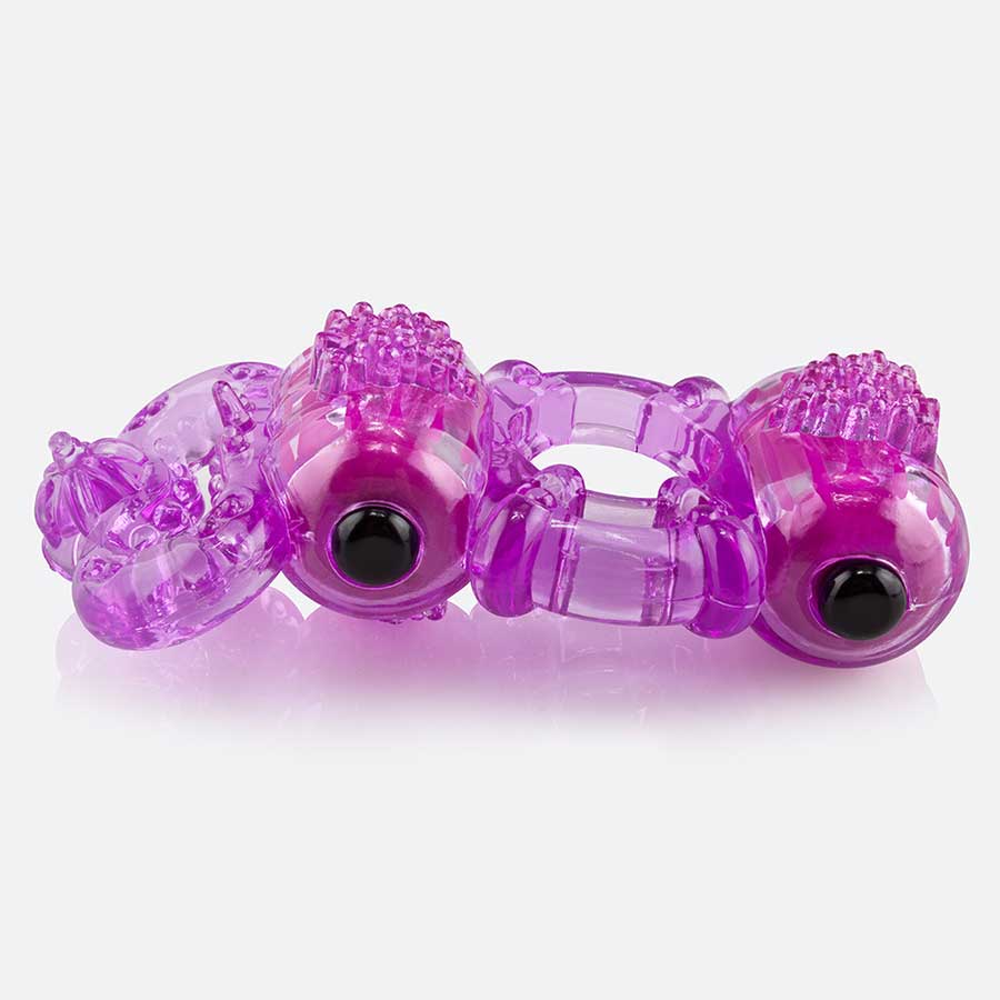 Screaming O Tri-O Dual Vibrating Cock and Ball Ring、mySite、bottomscart