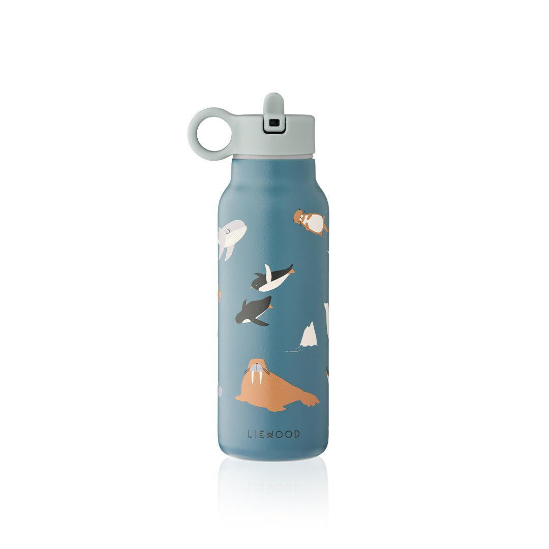  Liewood Falk Water Bottle 350 ml - Arctic Sea / Ocean View、mySite、merchandisen