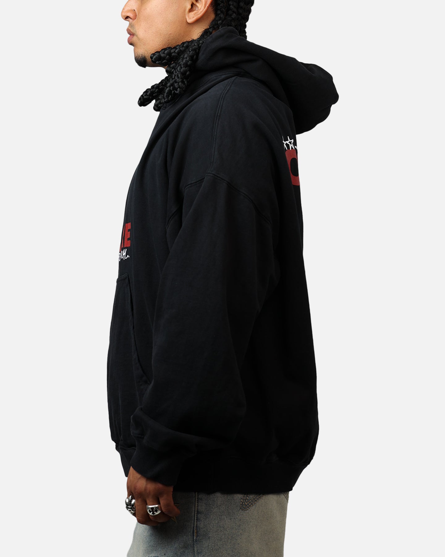 Carre Handdrawn Hoodie Black、mySite、zt4zffjzw