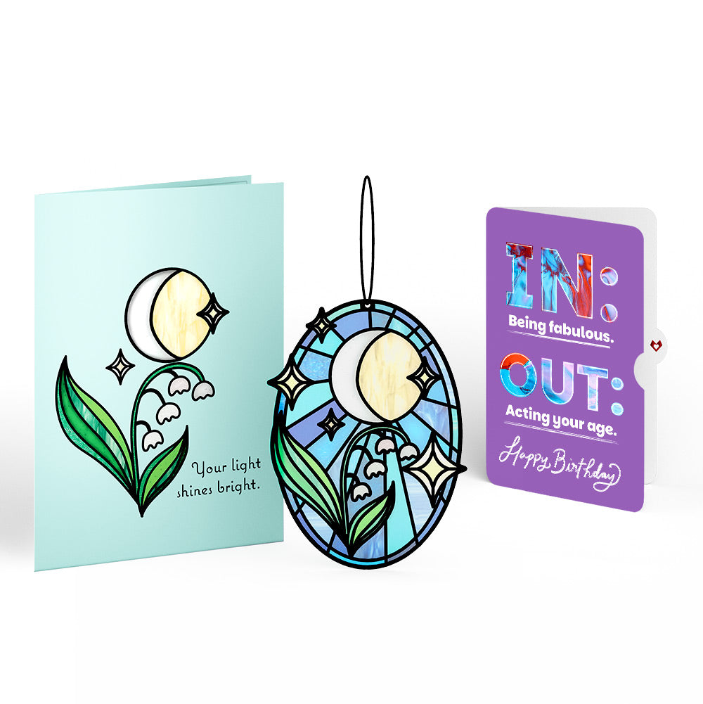 Shine Bright Twilight Bloom Birthday Suncatcher Card and IN & OUT Sentiment Set、mySite、solidvoid