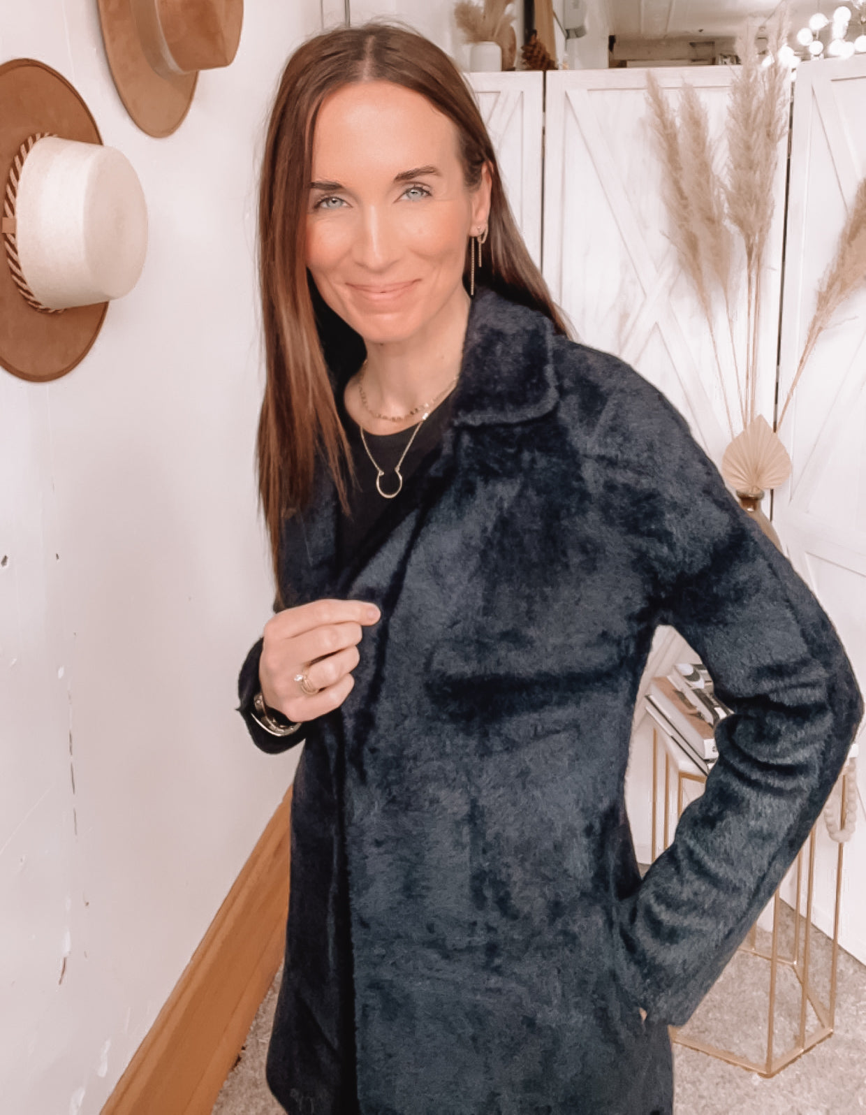 Liverpool Los Angeles Black Sweater Coat、mySite、garagedoors4me