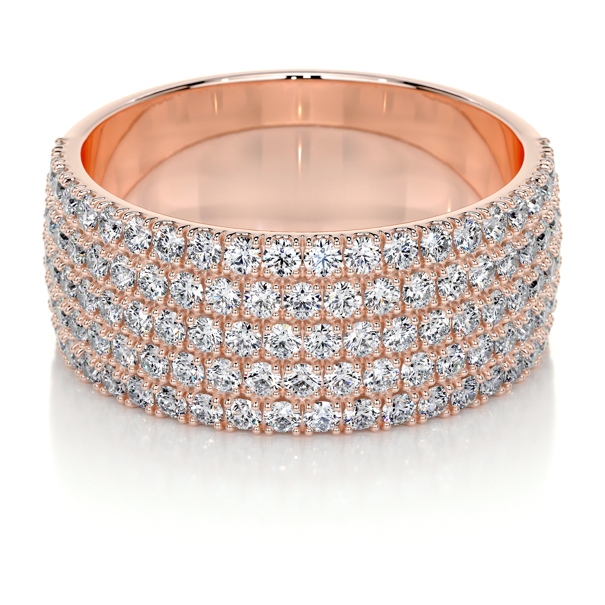 Dakota Lab Grown Diamond Wedding Ring (1.2 Carat) -14K Rose Gold、mySite、hinf8tx79