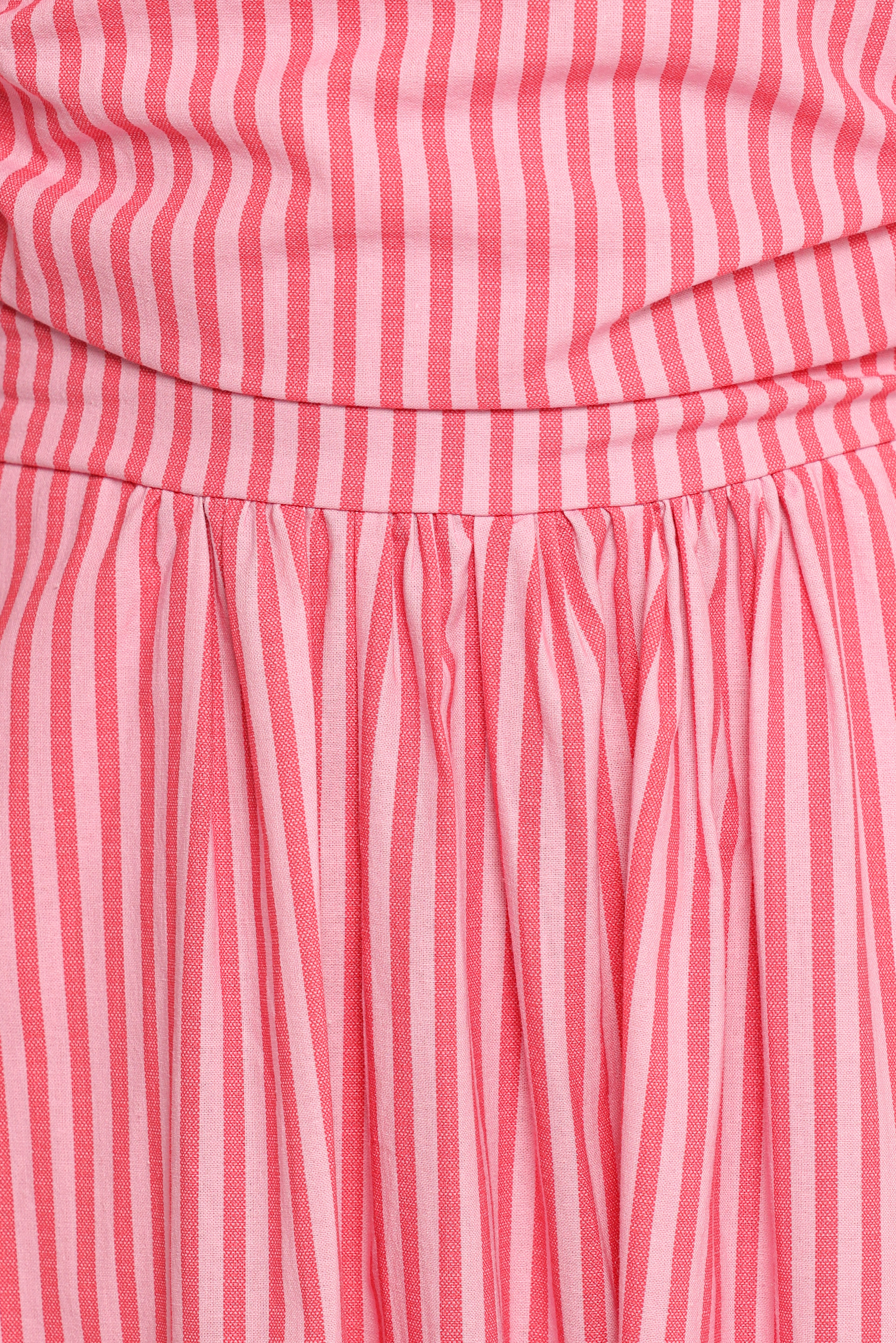  Chlo Puff Sleeve Midi Dress - Red Stripe、mySite、sugarbowlscore