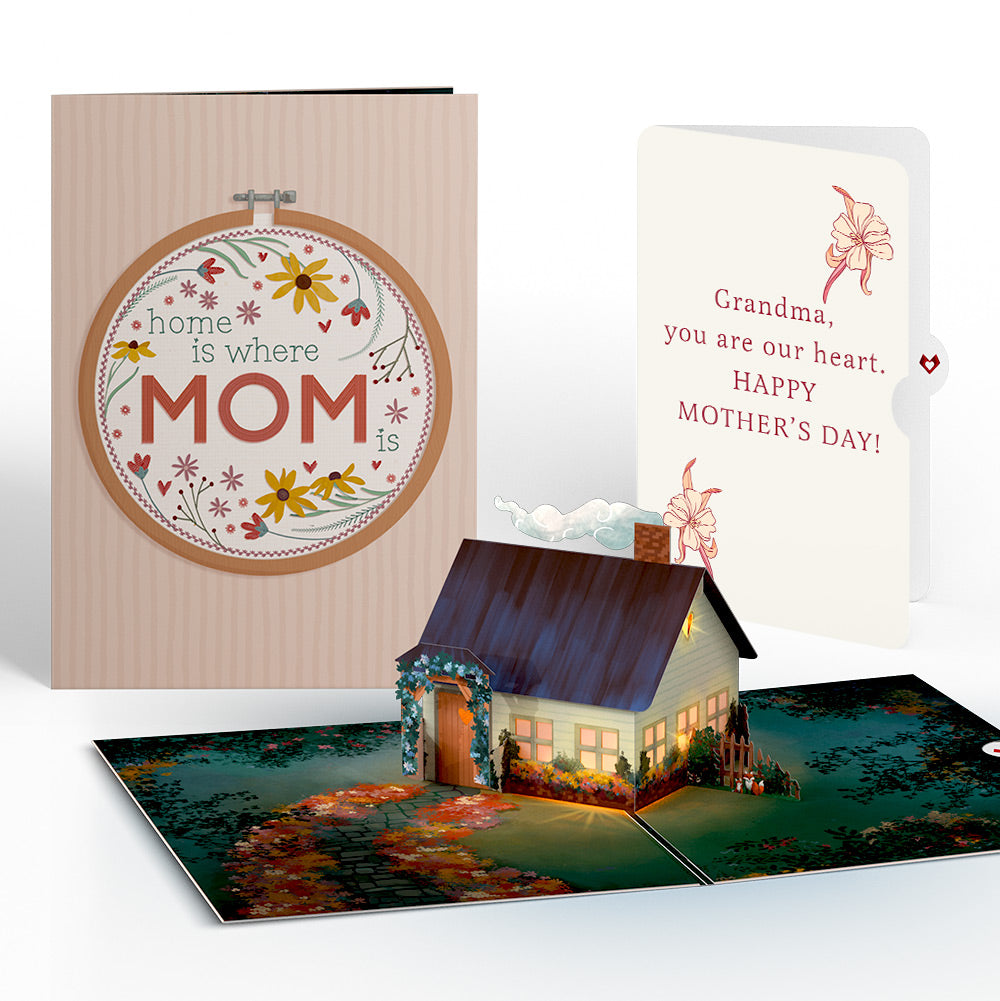 Home Is Where Mom Is Mother's Day Light-Up Pop-Up Card and Sentiment Set for Grandma、mySite、solidvoid