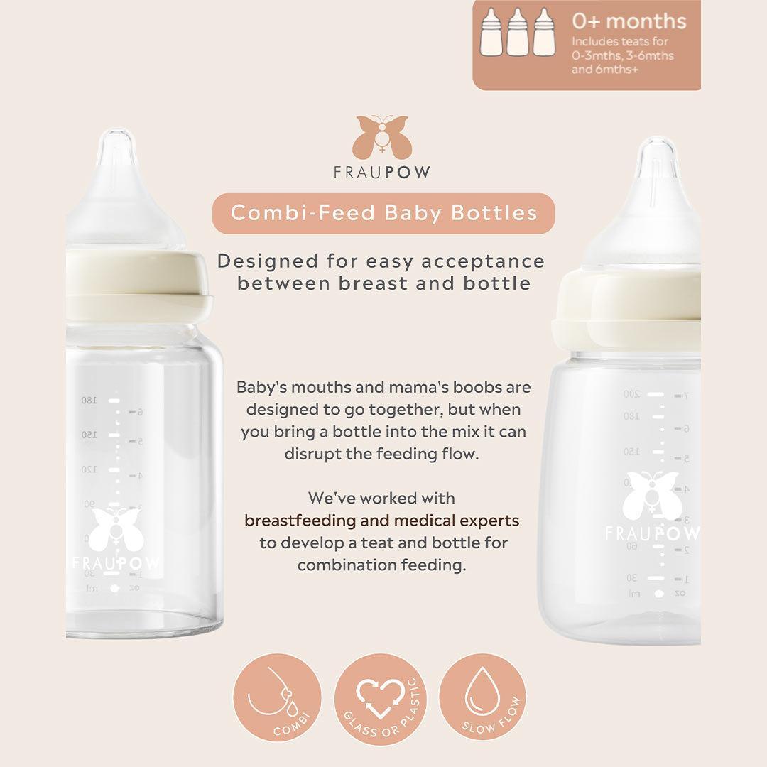 Fraupow Combi-Feed Baby Bottles | Pack of 3、mySite、merchandisen