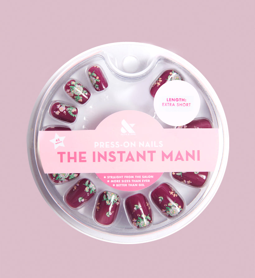 Squoval XS Fall Micro Floral - Loyalty Reward、mySite、solidvoid