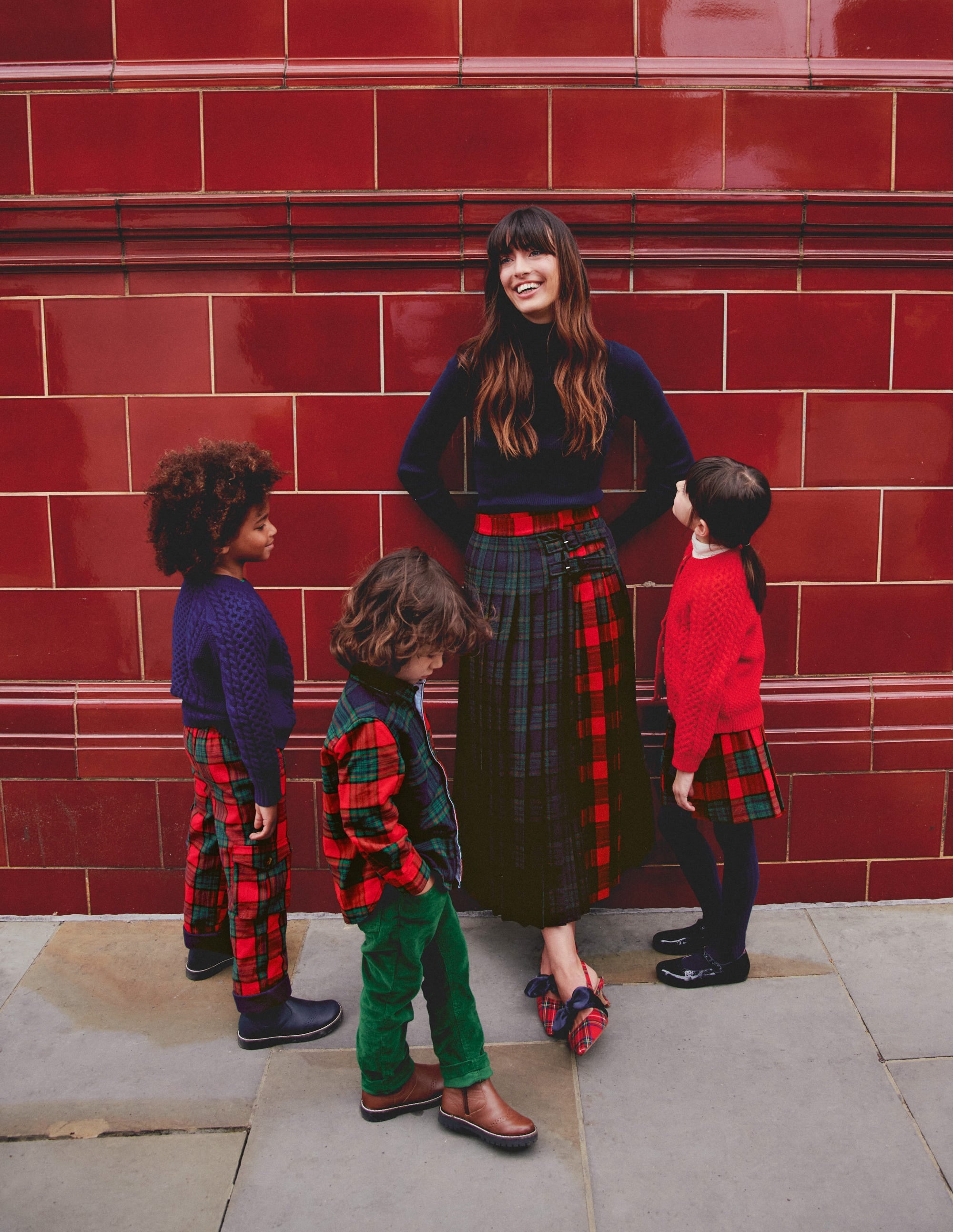  Cosy Cotton Check Shirt-Hotch Potch Green/Red、mySite、ashleygrahame