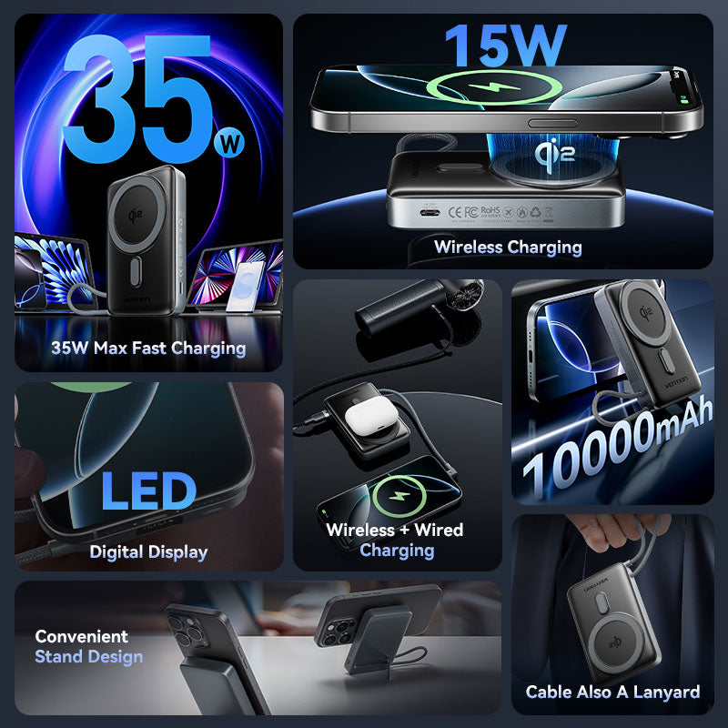 Vention 10000mAh Power Bank 35W、mySite、fannypackpong