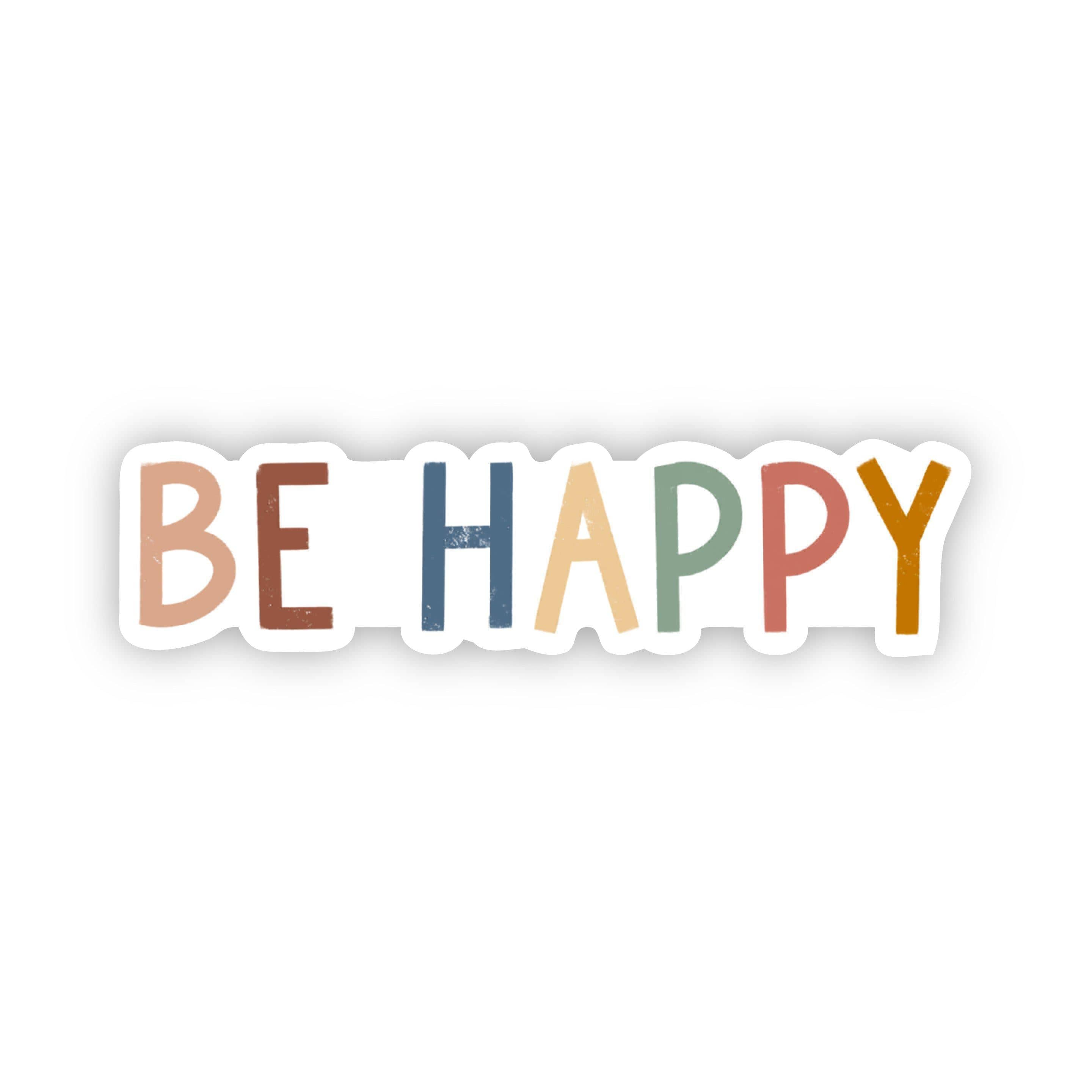  Be Happy Multicolor Sticker、mySite、elrpsem3k