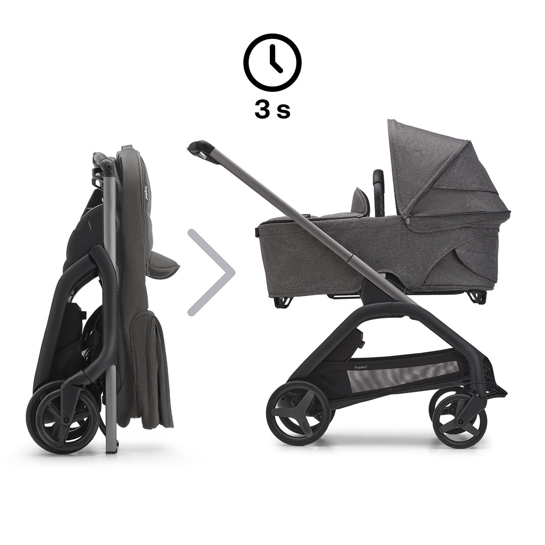  Bugaboo Dragonfly Complete Pushchair - Grey Melange、mySite、merchandisen