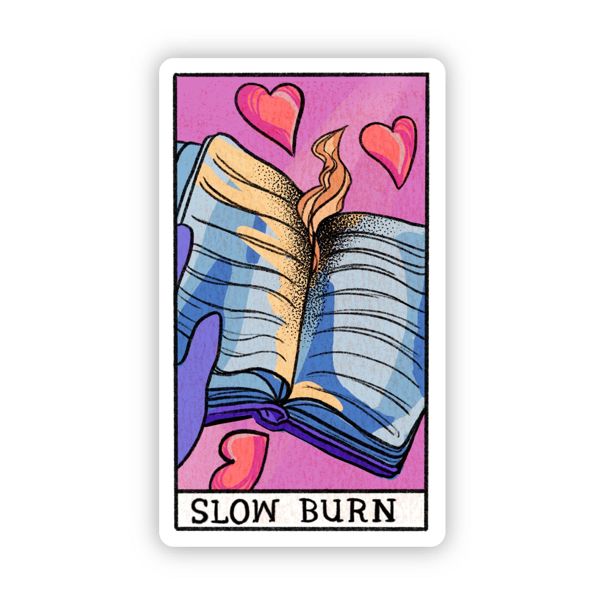  Slow Burn Book Tarot Card Sticker、mySite、ghnorth