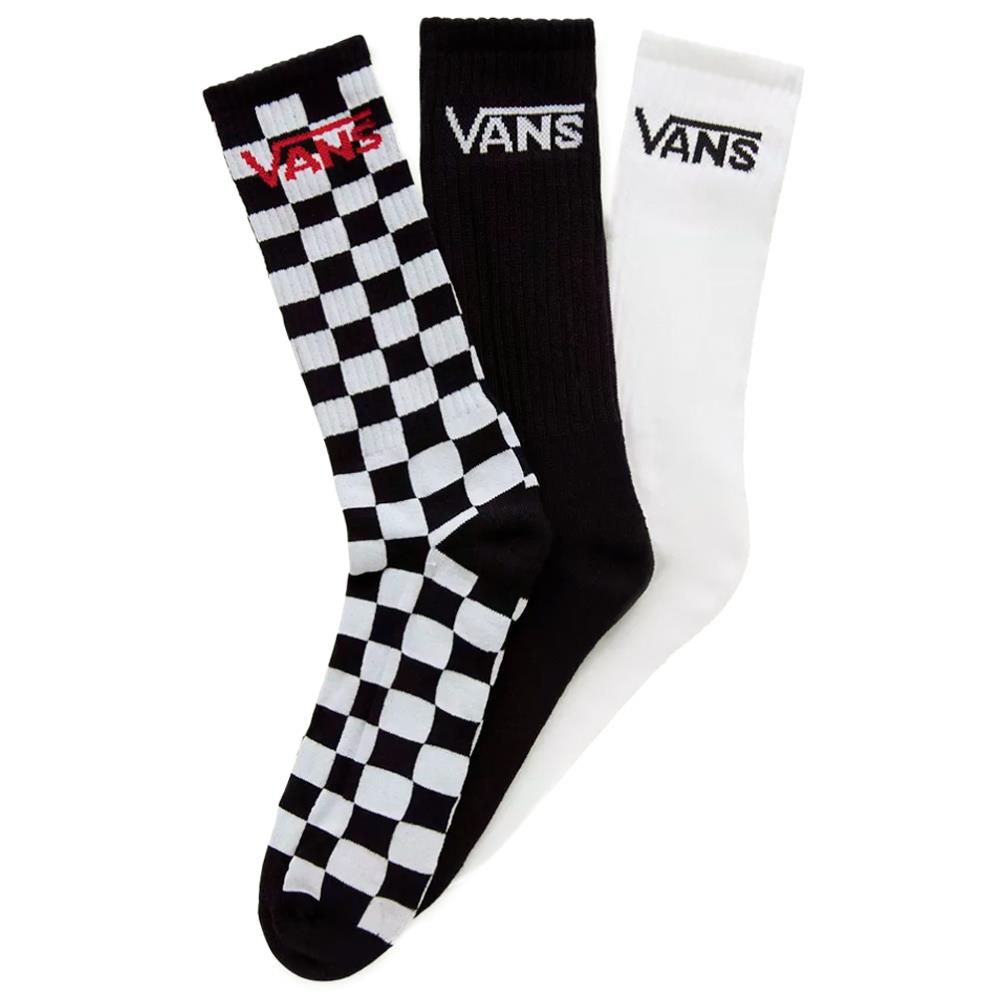  Vans Classic Crew Socks 3-Pack - Black/White、mySite、merchandisen