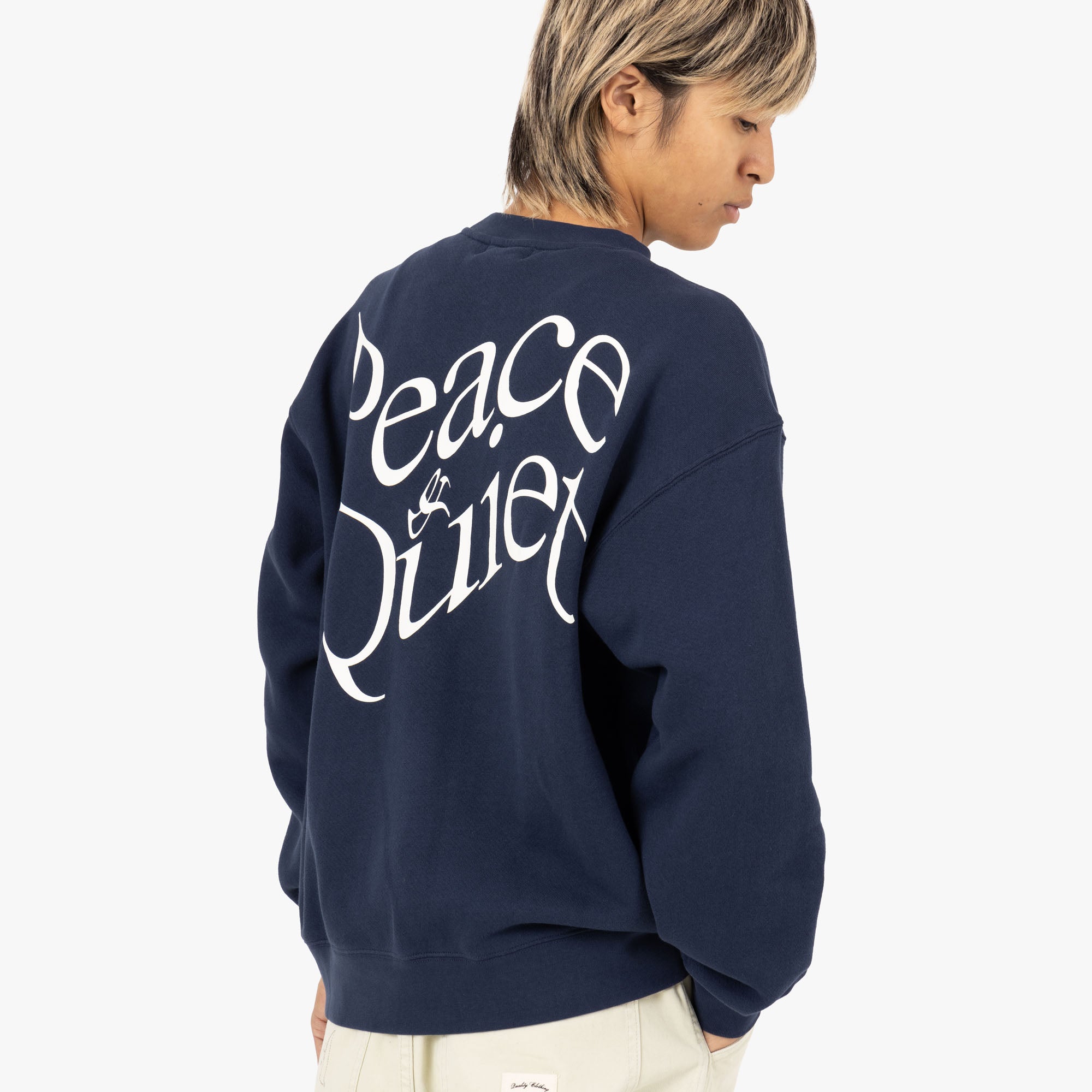  Museum of Peace & Quiet Warped Crewneck / Navy、mySite、merchandisen