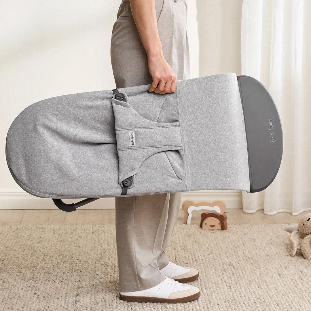  BabyBjörn Bouncer Bliss Woven Mélange - Light Grey、mySite、merchandisen
