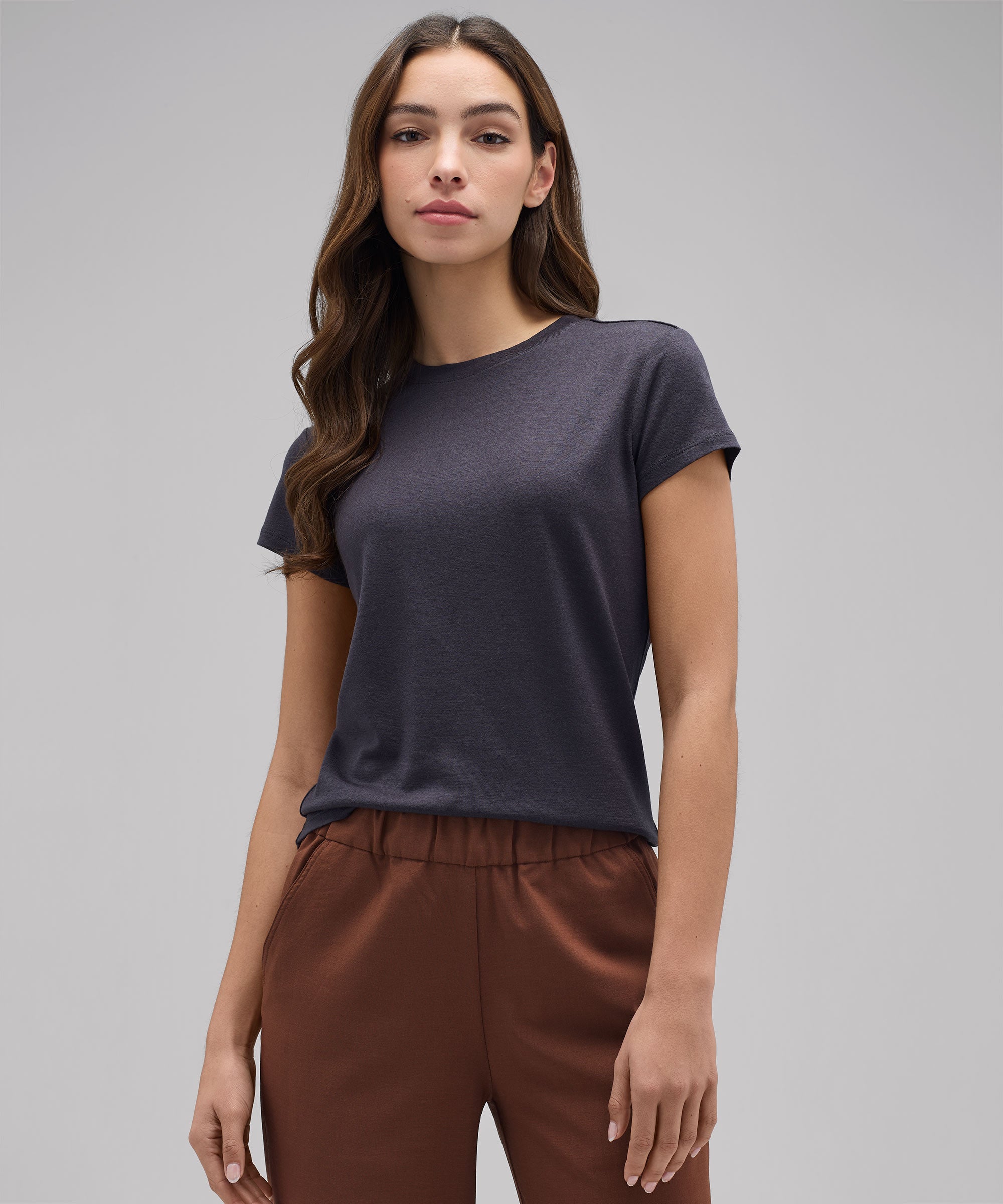 Women's Slim Merino Crew Neck T-Shirt、mySite、noshort