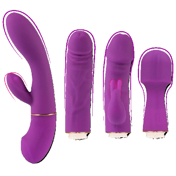 Come Closer Deluxe 4 in 1 Vibrator Set | Wand | Rabbit | G-spot | Clitoral、mySite、bottomscart