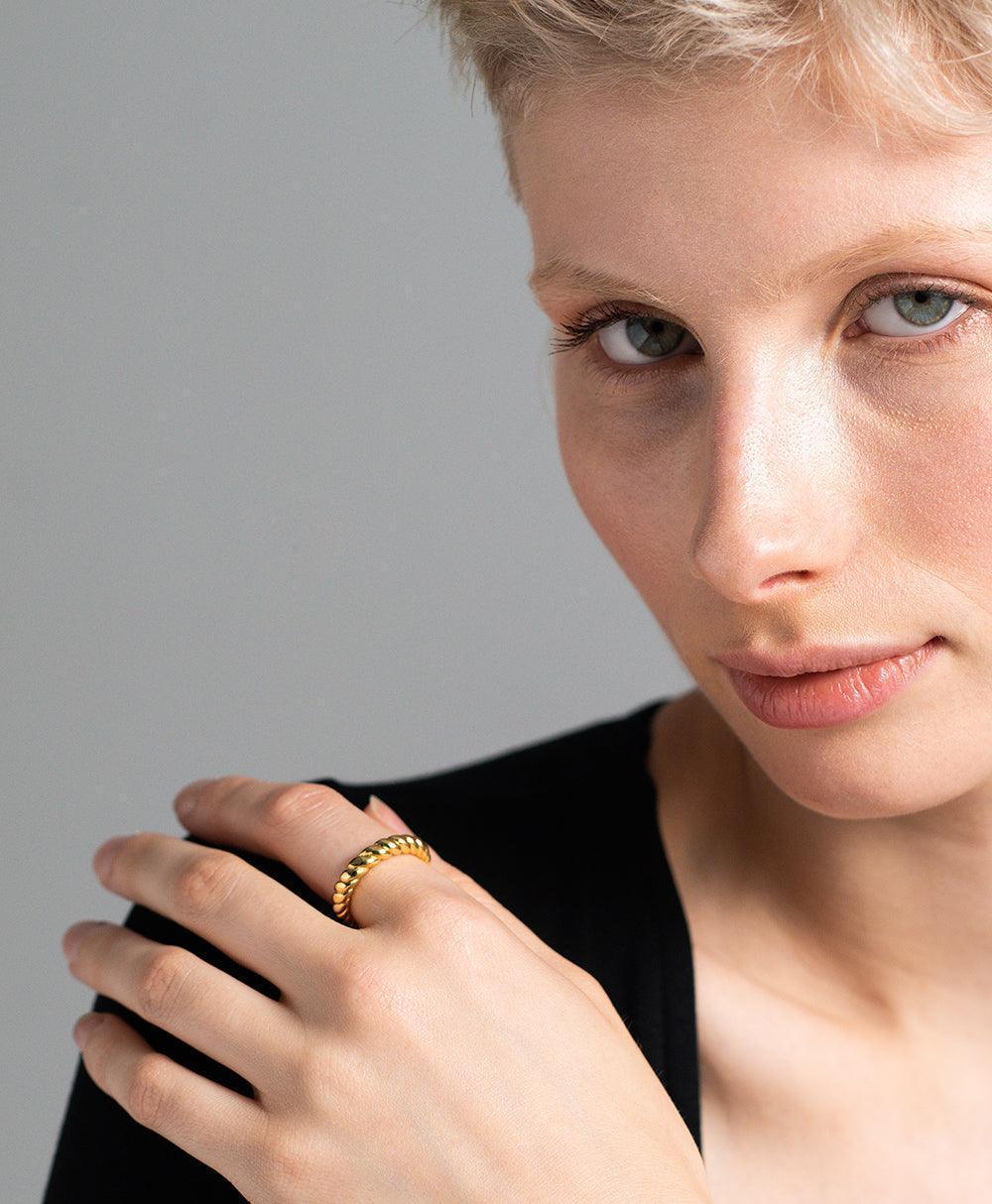  Ida Ring 18ct Gold Plated