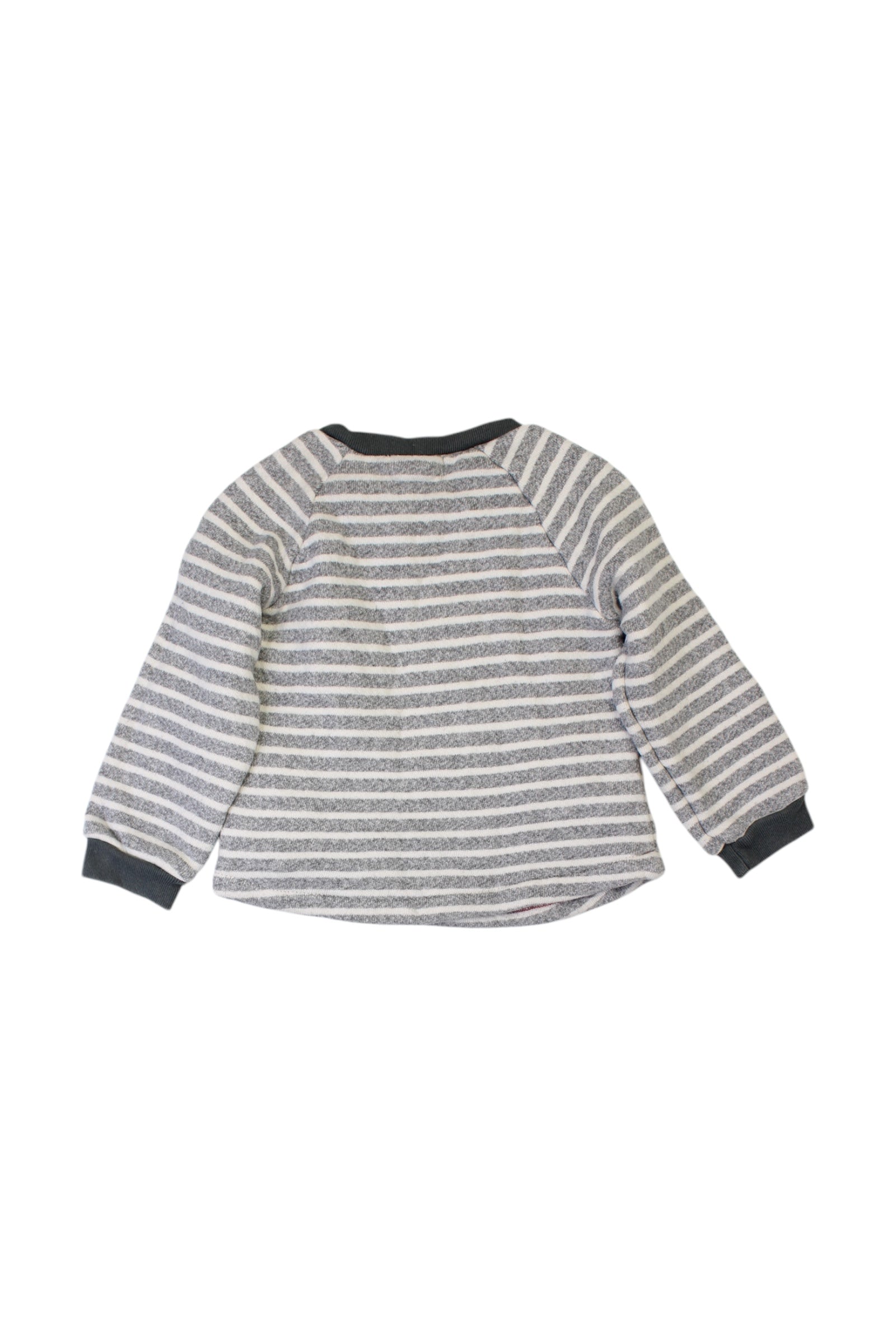 Ars猫ne Et Les Pipelettes Buttoned Striped Sweatshirt 12-18M、mySite、g9winljtr