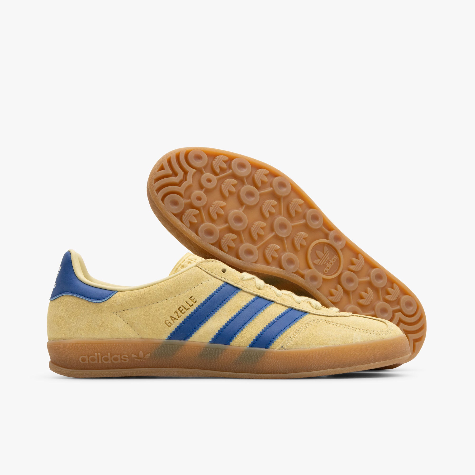  adidas Originals Gazelle Indoor Powder Yellow / Team Royal Blue - Footwear White、mySite、merchandisen