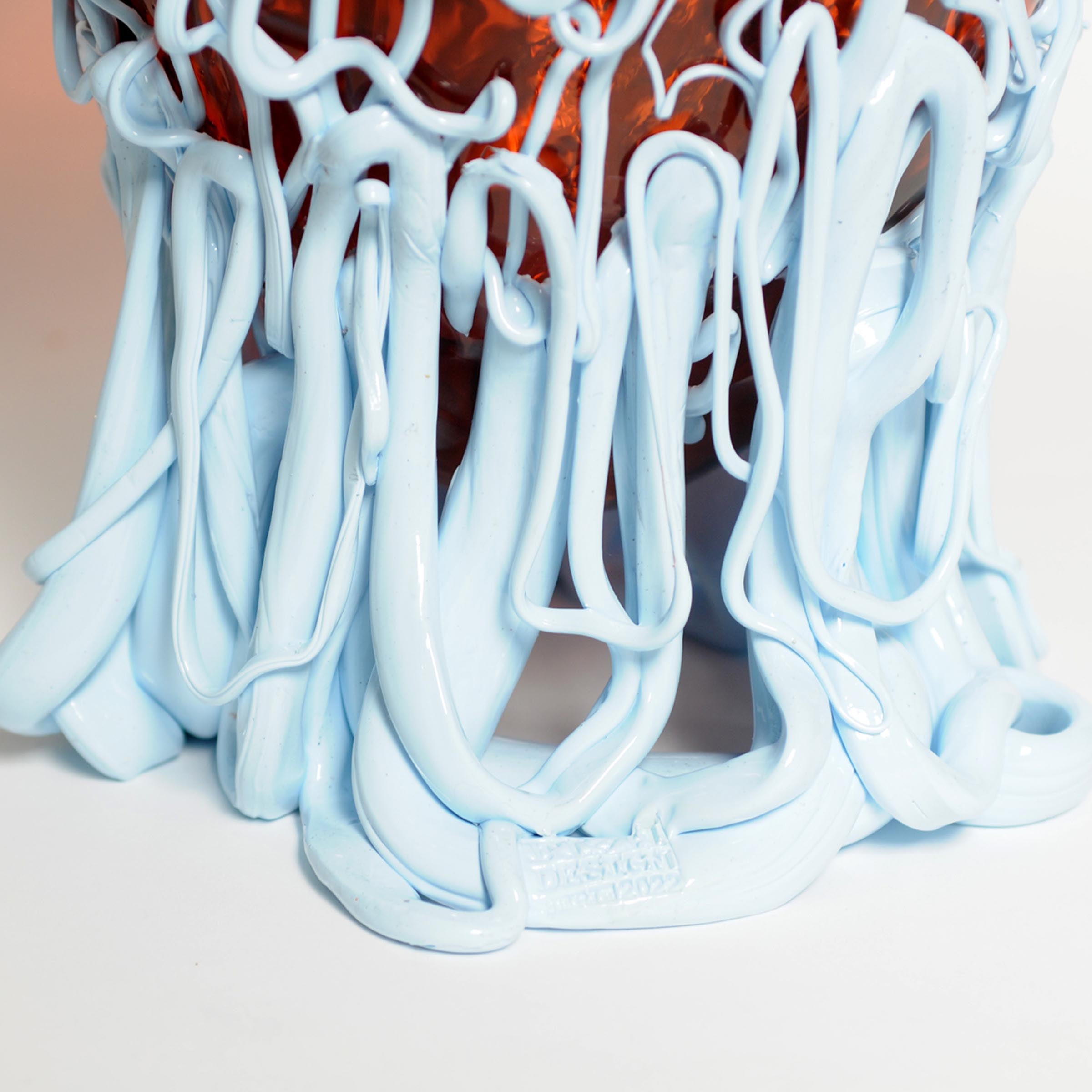 Resin Vase MEDUSA Red and Light Blue by Gaetano Pesce for Fish Design、mySite、neckold