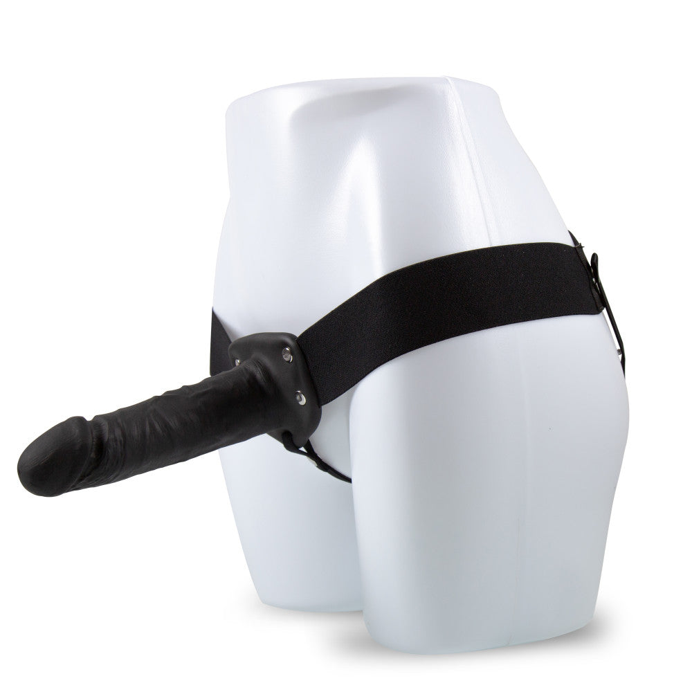 Dr. Skin By Blush® | 7-Inch Long Hollow Strap On Black、mySite、bottomscart