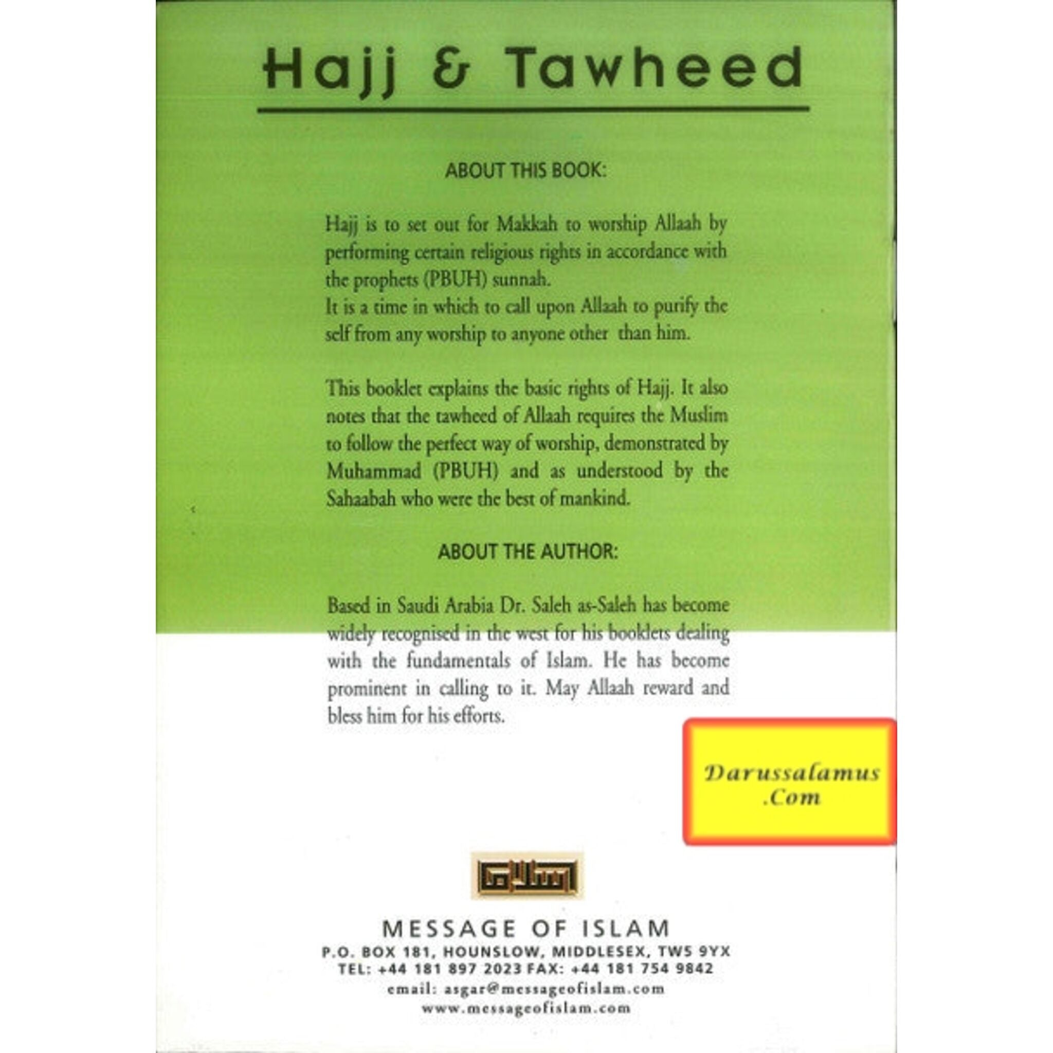 Hajj & Tawheed By Dr. Saleh As-Saleh、mySite、topwebapps