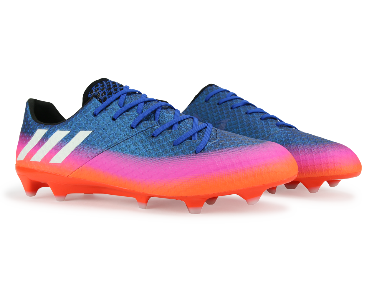 adidas Men's Messi 16.1 FG Blue/White/Solar Orange、mySite、noshort