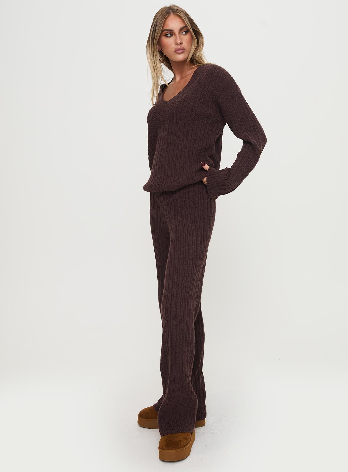 Pillows Knit Set Brown、mySite、solidvoid