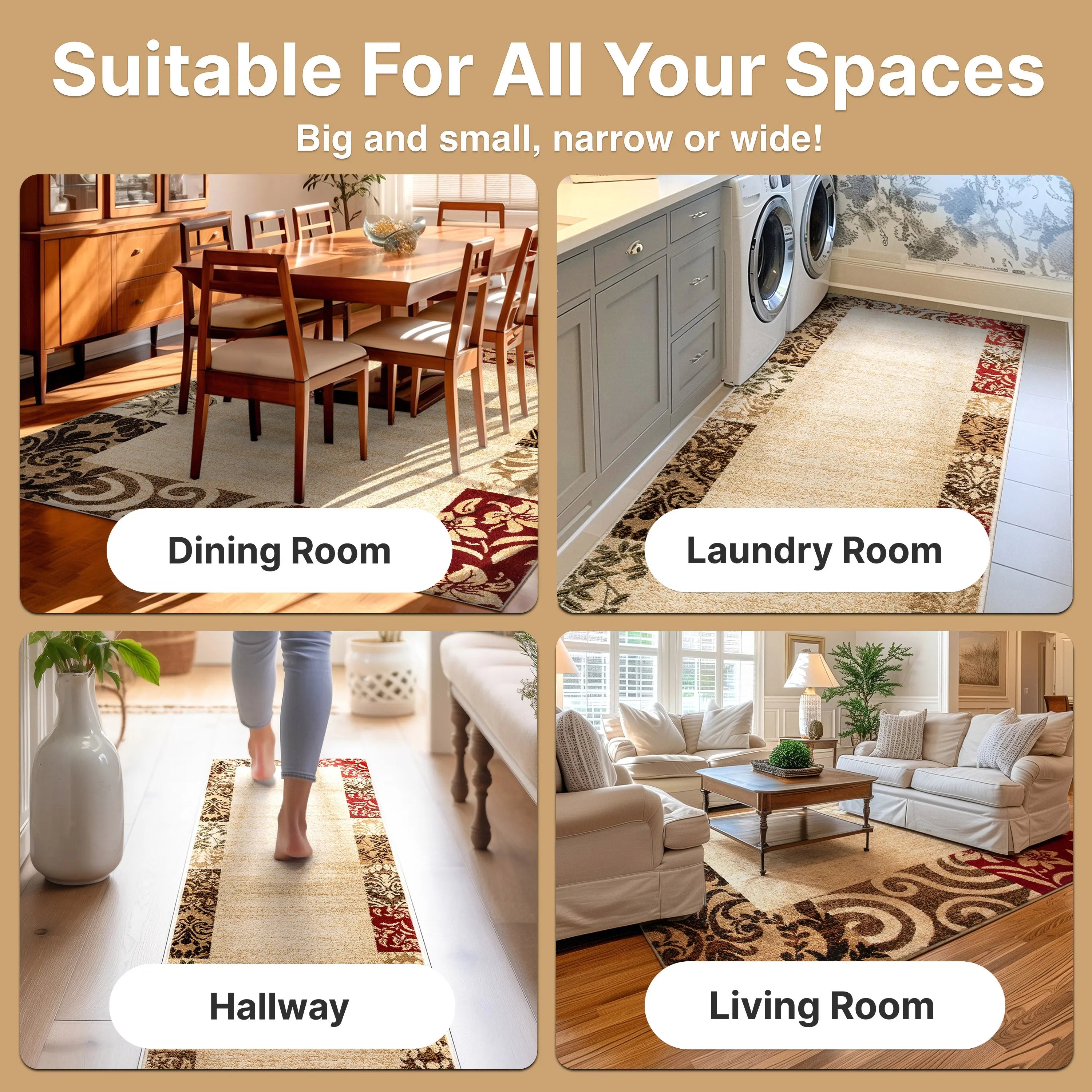 Vane Willow Damask Beige Transitional Rug、mySite、gigharbornorthrealestate