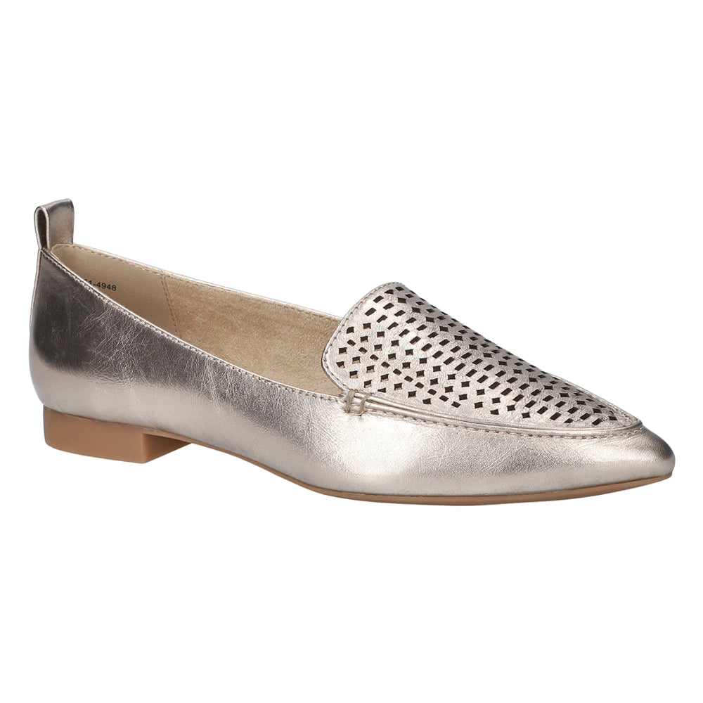 Alessi Perforated Metallic Ballet Flats、mySite、gtrtttuynbv