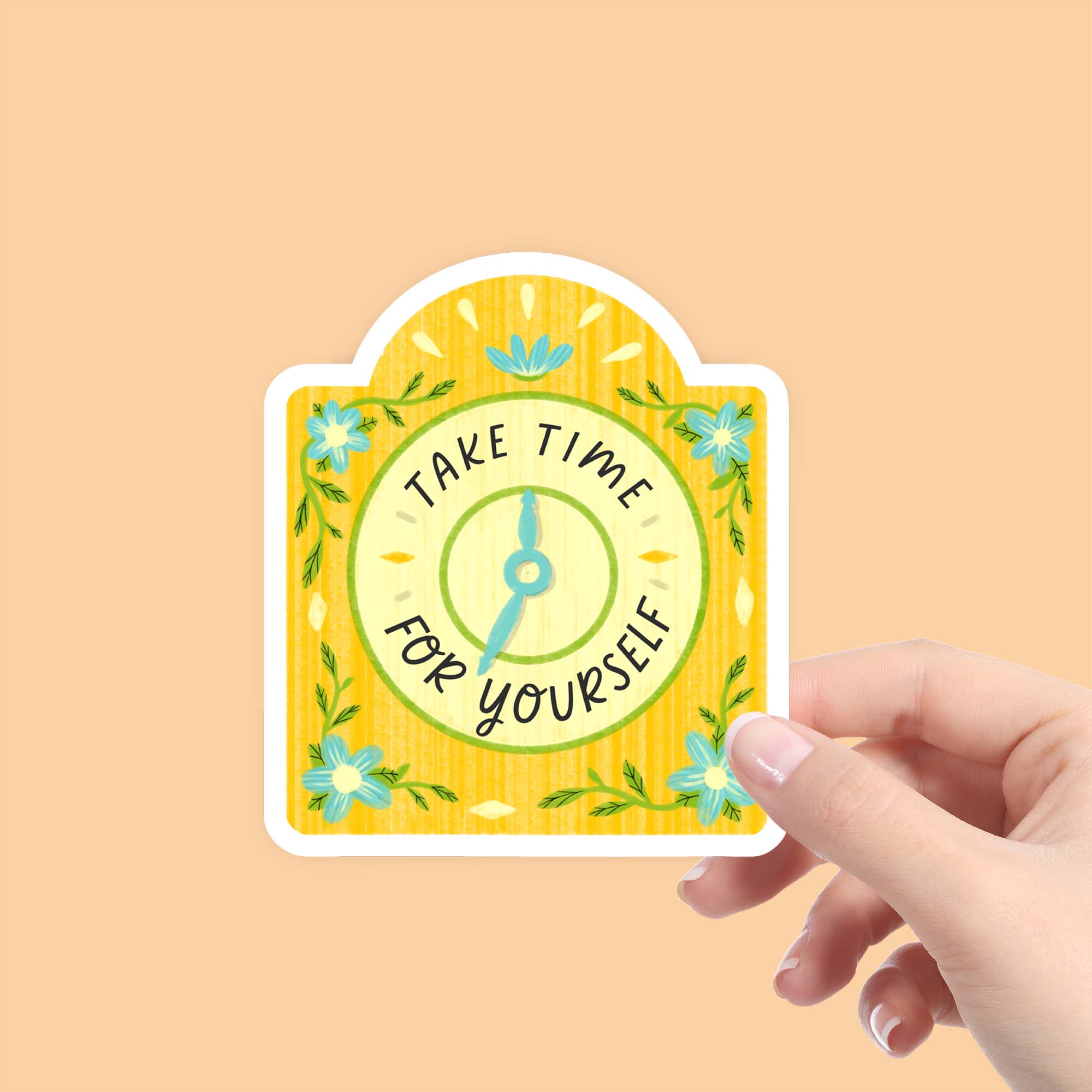  Take Time For Yourself Clock Sticker、mySite、ghnorth