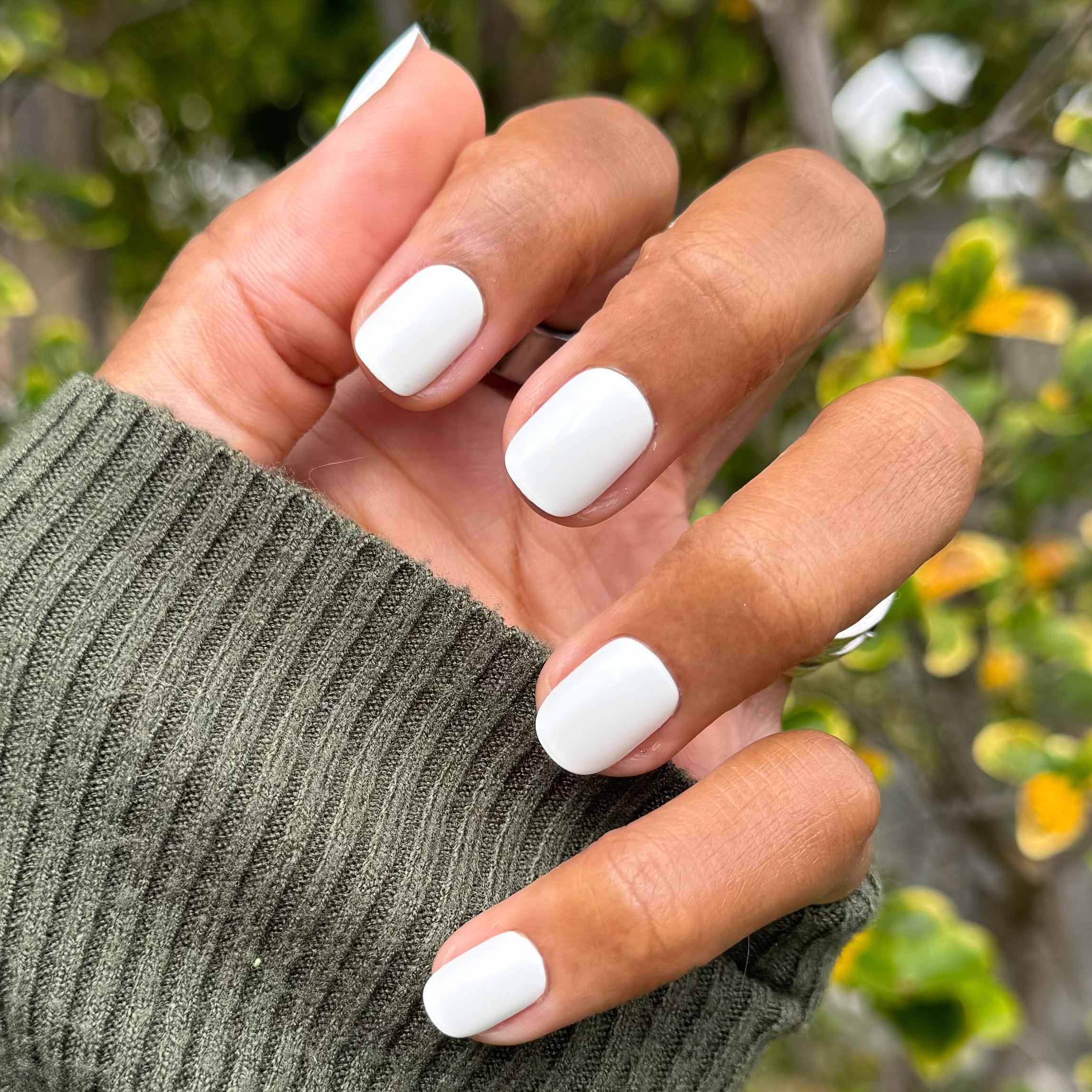 Swan | Extra Short | Squoval - Tab Press-On、mySite、solidvoid