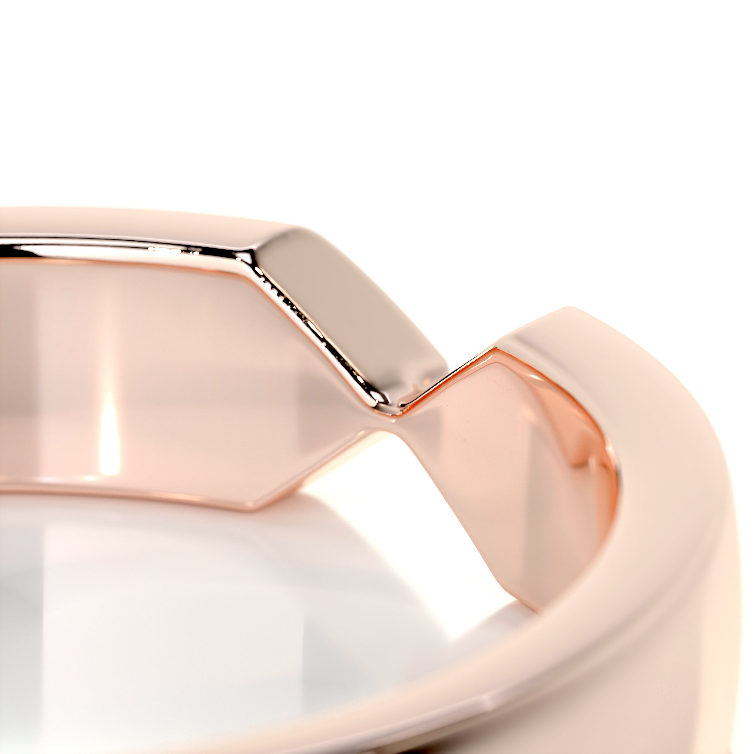 David Men's Wedding Band -14K Rose Gold、mySite、hinf8tx79