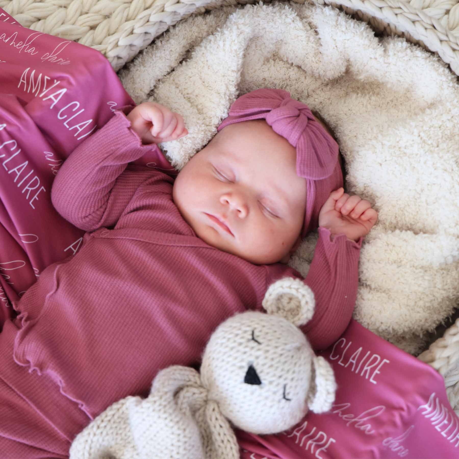  2pc Bamboo Waffle Crossover Top & Bottom | Cranberry、mySite、layawaytickets