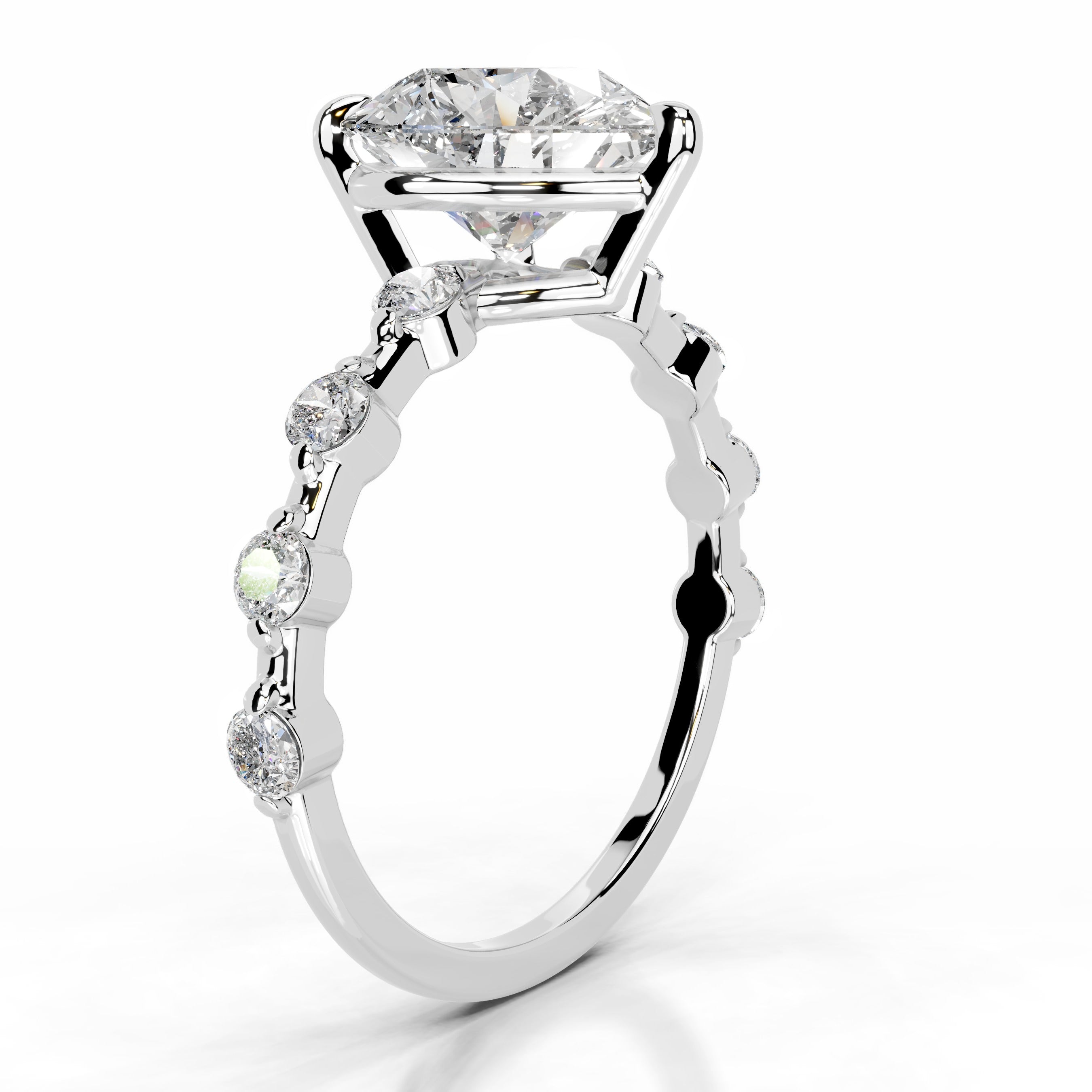 Bell Lab Grown Diamond Ring - 18K White Gold、mySite、hinf8tx79