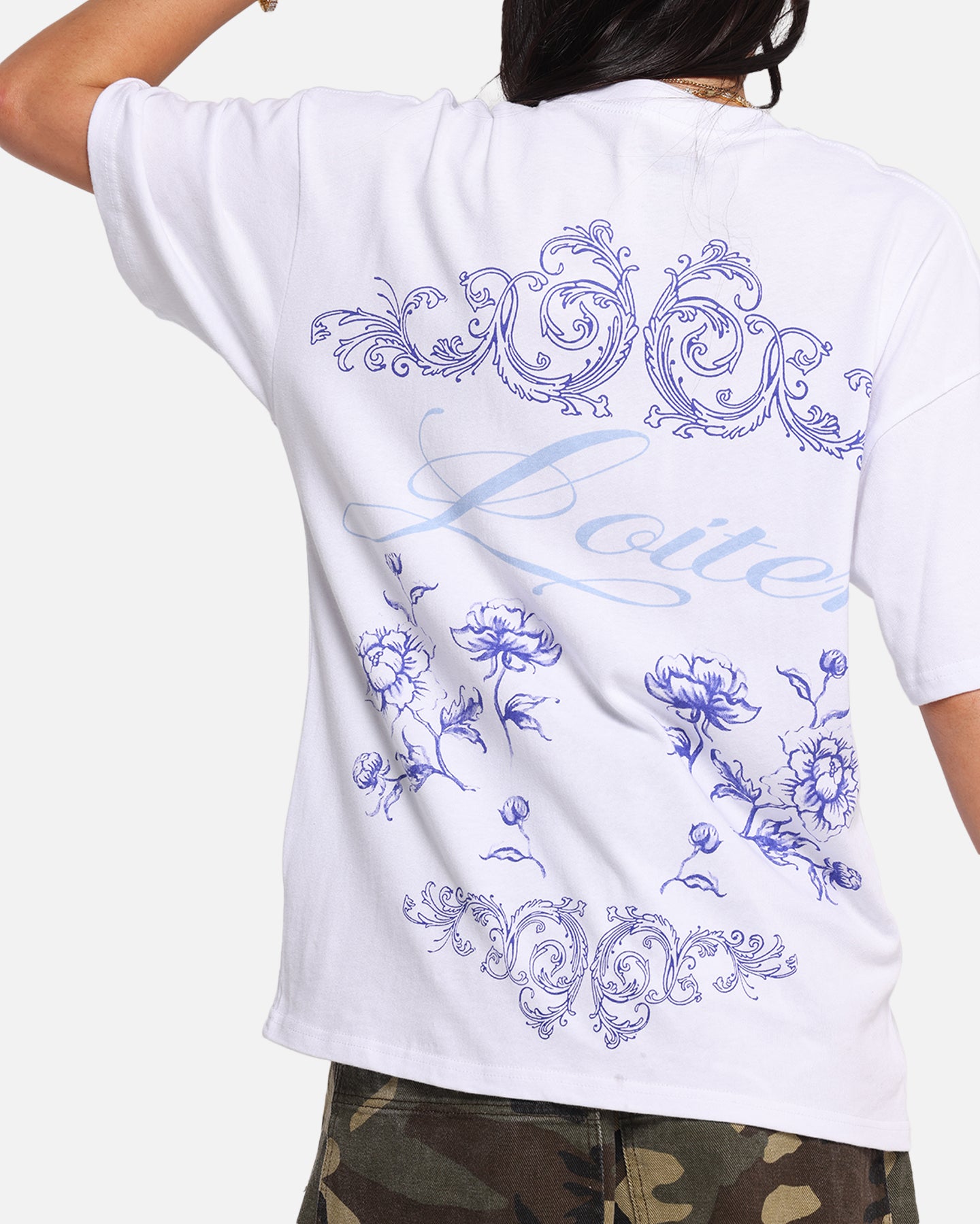 Loiter Fine China T-Shirt White、mySite、zt4zffjzw